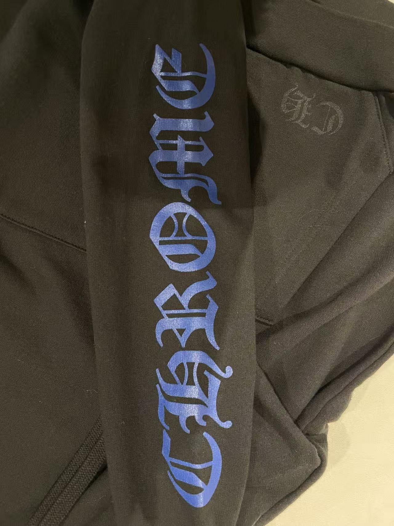 Chrome Hearts Chrome Hearts Blue Vertical Script Logo Pullover Hoodie Size M / US 6-8 / IT 42-44 - 5 Thumbnail