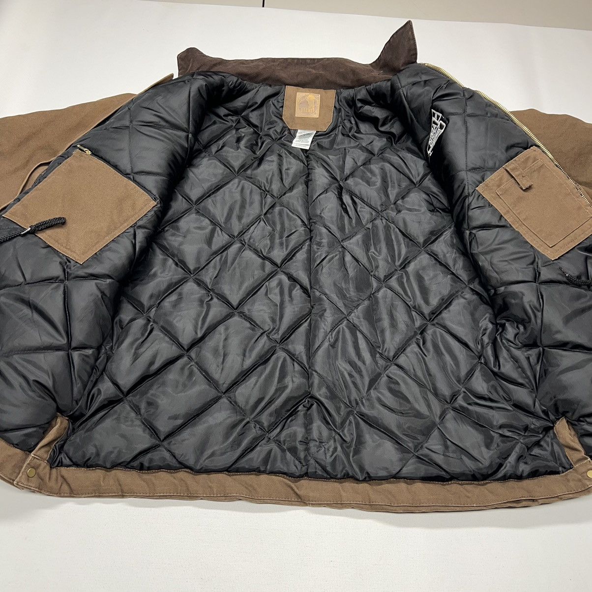 Other Berne Jacket Brown Heartland Washed Chore Coat Lined Canvas Size US XXL / EU 58 / 5 - 6 Thumbnail