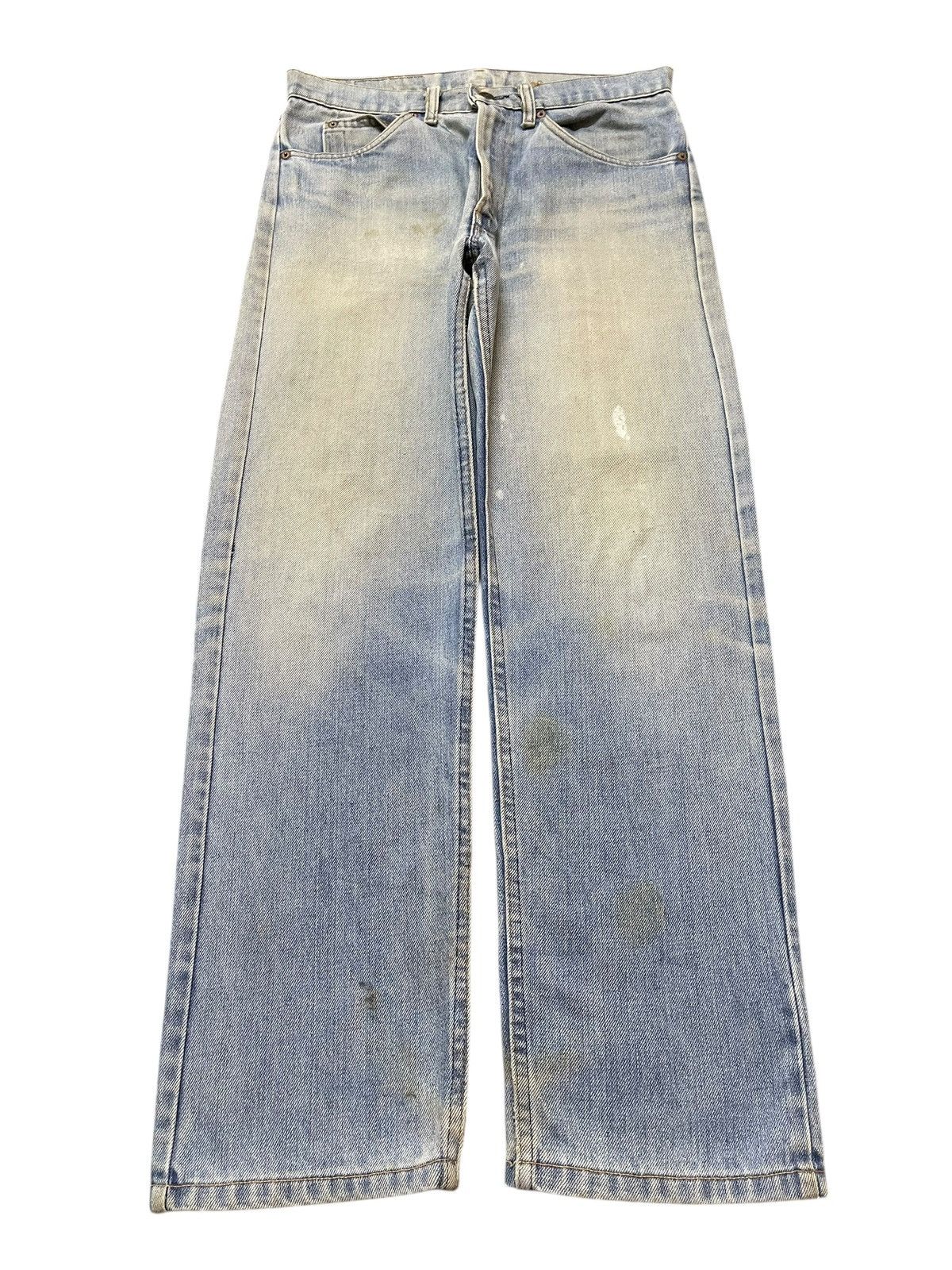 Levi's Crazy Vintage 70s Levis Orange Tab Button #8 Mud Wash Faded Size US 32 / EU 48 - 1 Thumbnail