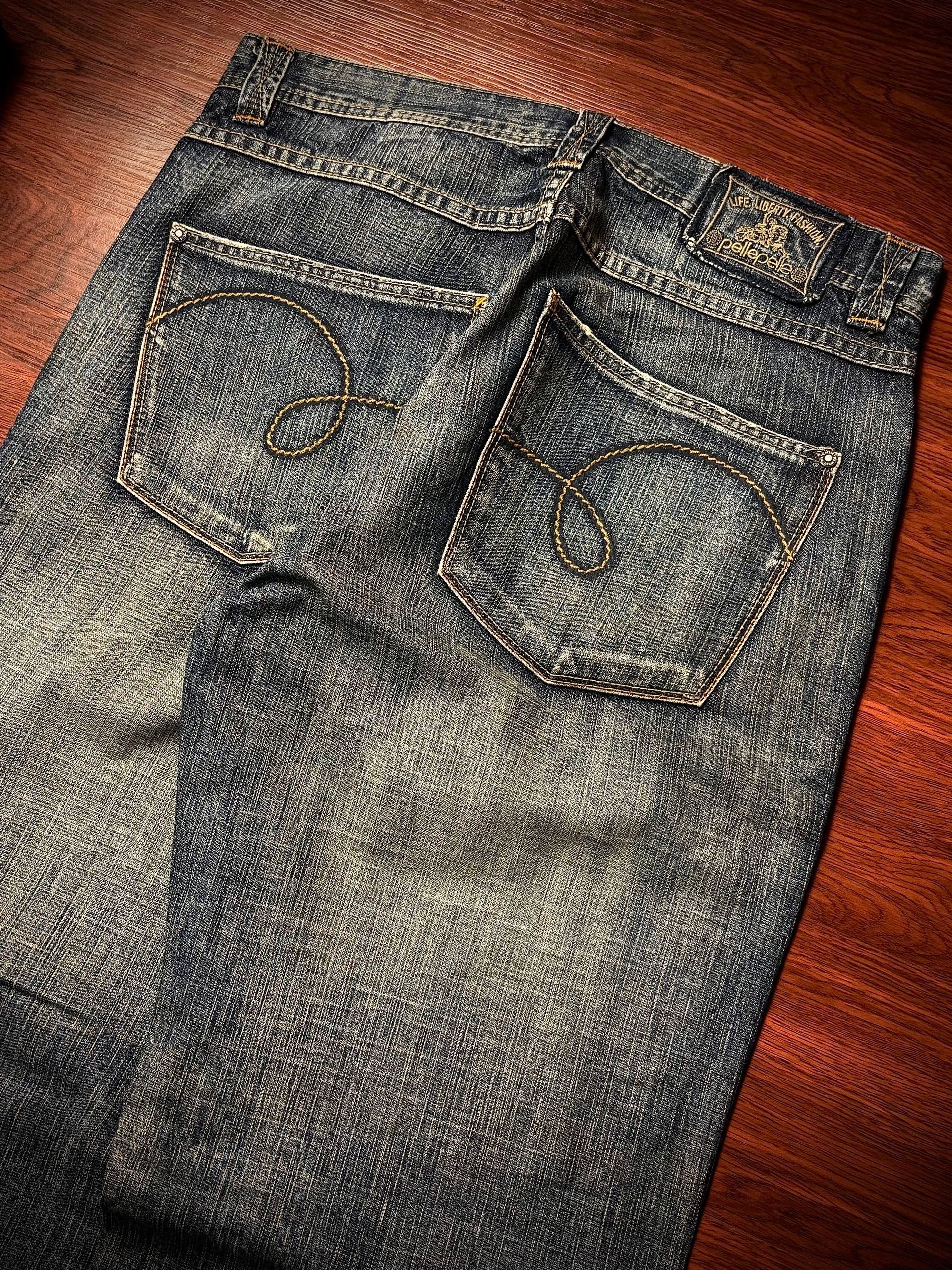 Pelle Pelle Vintage Pelle Pelle Crack Wash Denim Life Liberty & Fashion Size US 32 / EU 48 - 5 Thumbnail