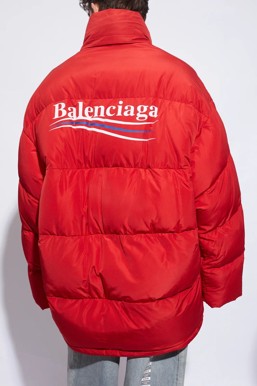 Balenciaga o1w1db10425 Cocoon Puffer Jacket in Bright Red Size US S / EU 44-46 / 1 - 3 Thumbnail
