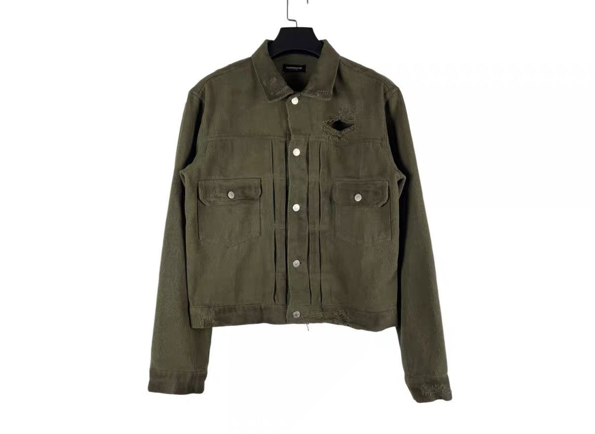FAR FROM WHAT Far Archive 25SS Distressed Cropped Wide Denim Jacket J31 Size US S / EU 44-46 / 1 - 1 Thumbnail