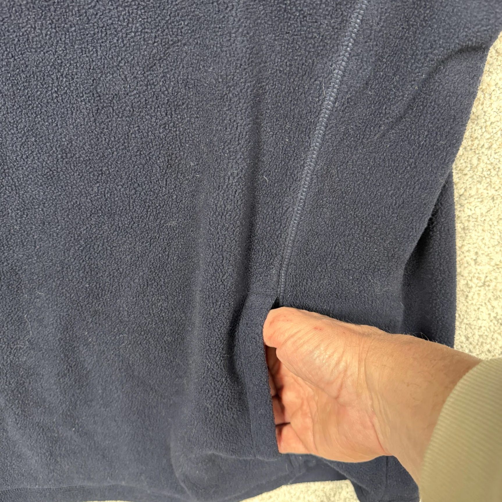 Croft & Barrow Croft & Barrow Jacket Mens L Blue Fleece 1/4 Zip Pullover Outdoor Hiking Size US L / EU 52-54 / 3 - 6 Thumbnail