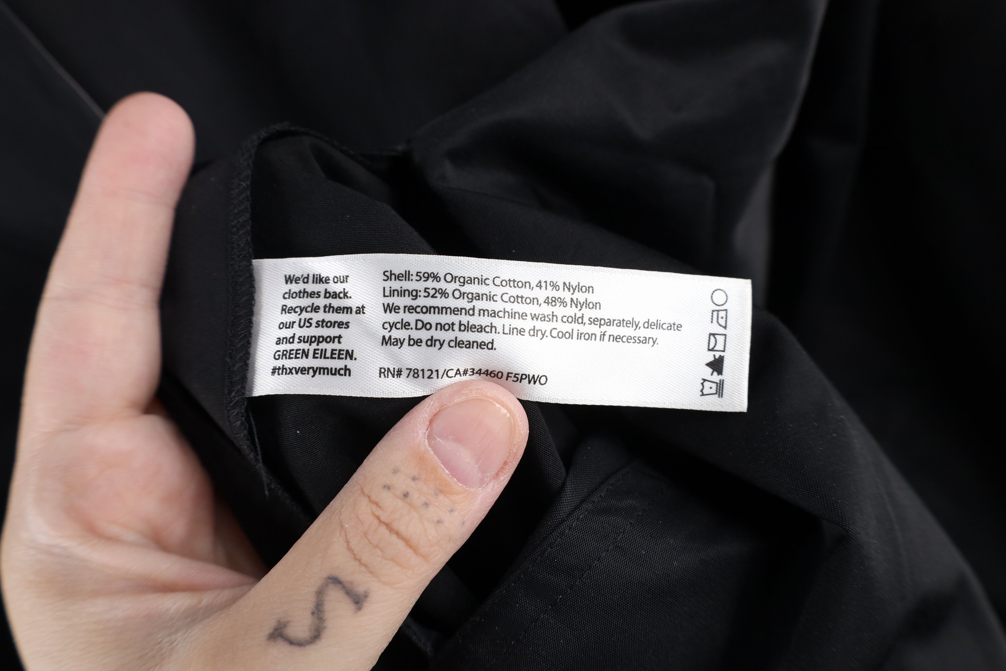 Eileen Fisher × Vintage Eileen Fisher Reversible Button Hooded Jacket Black Gray Size S / US 4 / IT 40 - 8 Thumbnail