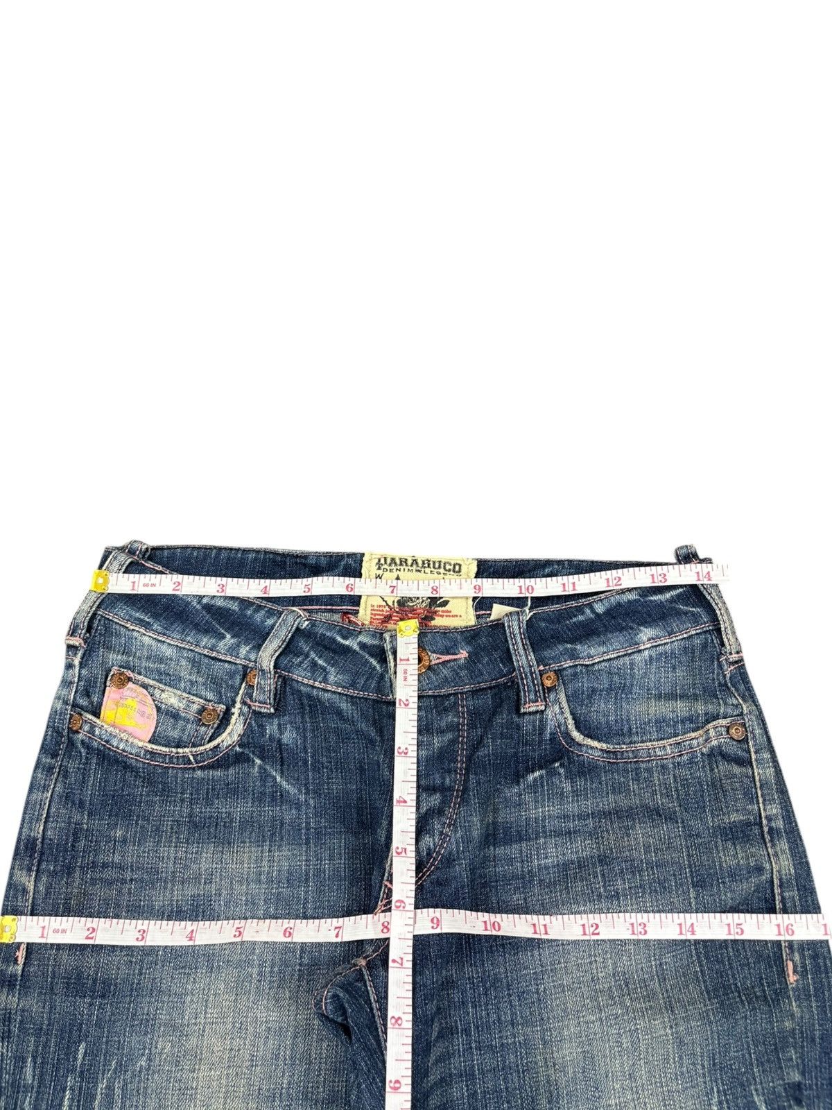 Hysteric Glamour Vintage Japanese Brand Mud Wash Distress Flare Jeans Size 28" / US 6 / IT 42 - 9 Thumbnail