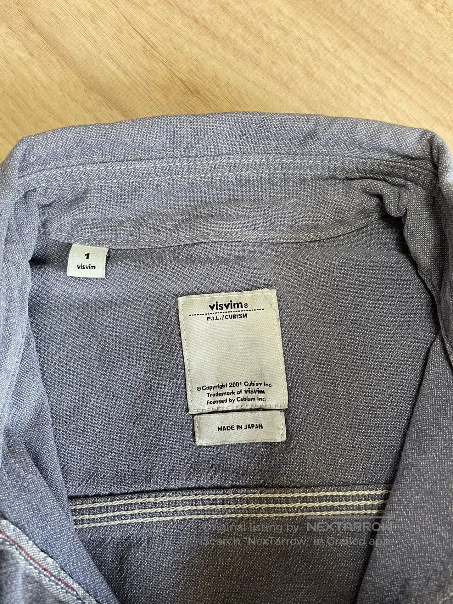 Visvim VISVIM F.I.L Limited Damaged Long Sleeve Shirt. Size US S / EU 44-46 / 1 - 8 Thumbnail