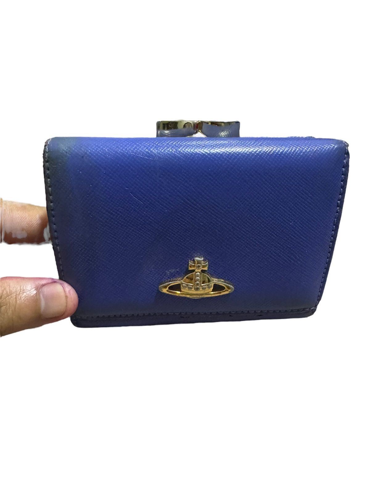 Genuine Leather × Vivienne Westwood 🇮🇹 Vivienne Westwood ORB Logo Bifold Small Leather Wallet Size ONE SIZE - 1 Thumbnail