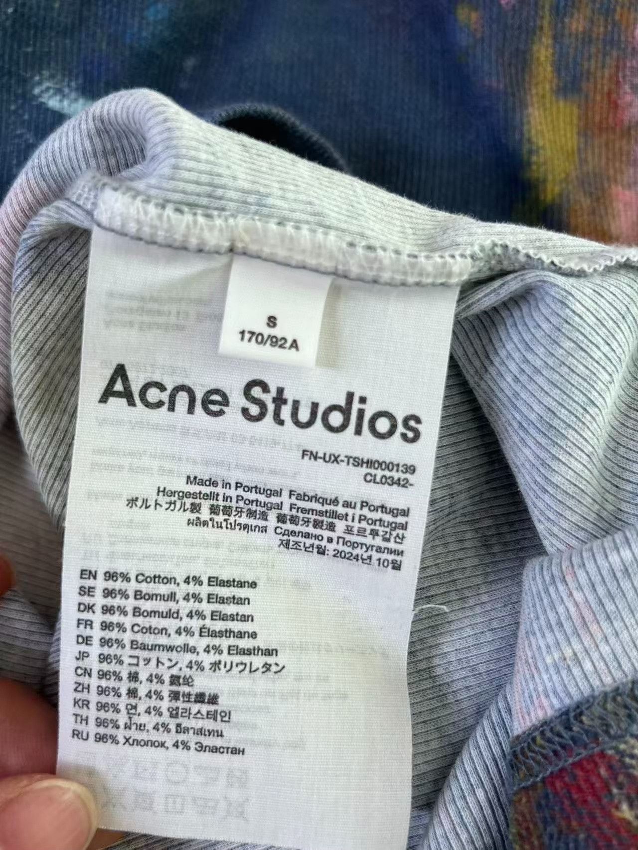 Acne Studios Acne Studios Tie-Dye Oversized Long Sleeve Size US S / EU 44-46 / 1 - 4 Thumbnail