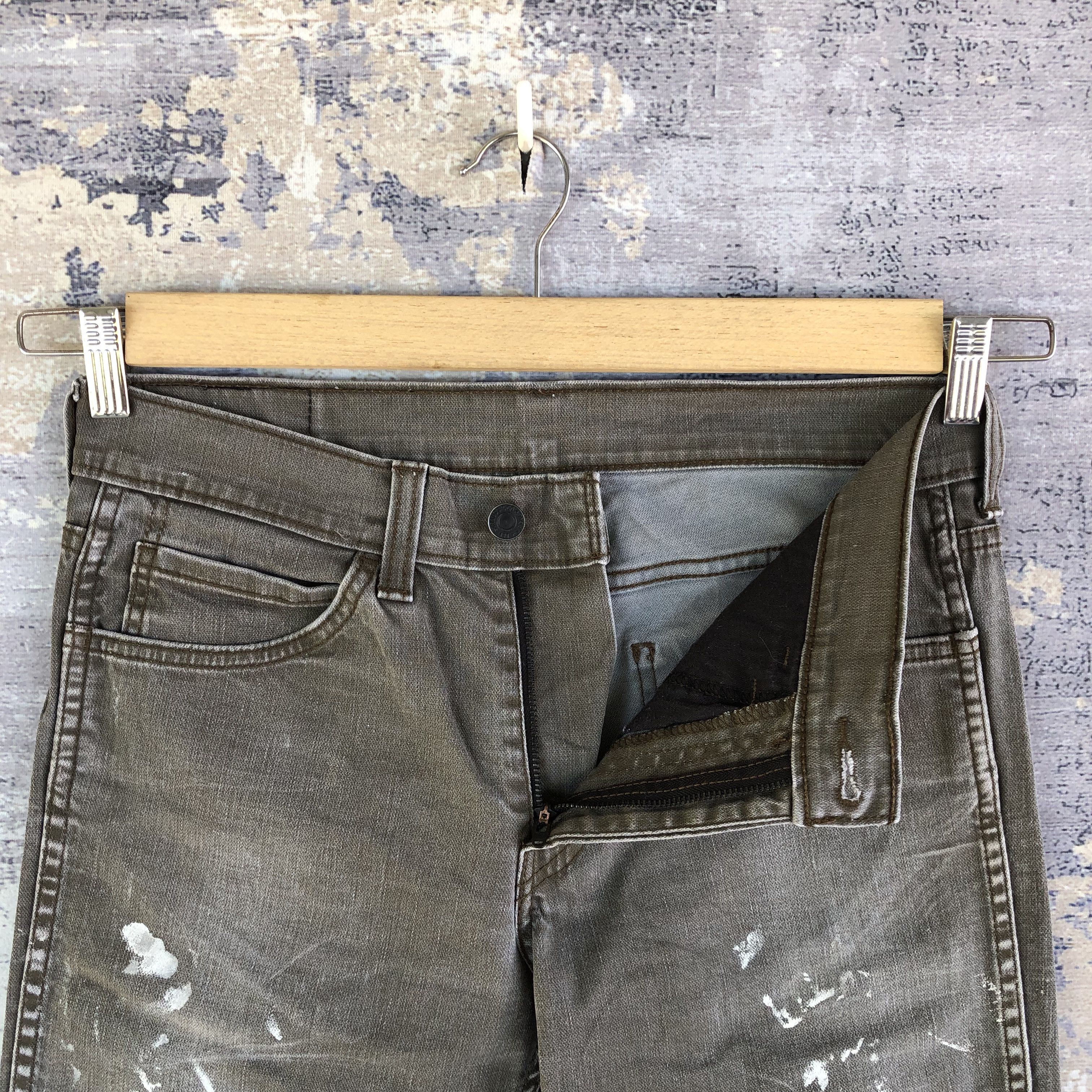 Levi's × Vintage Vintage Faded Black Levis 511 Paint Splatter Ash GrayJeans Size US 30 / EU 46 - 6 Thumbnail