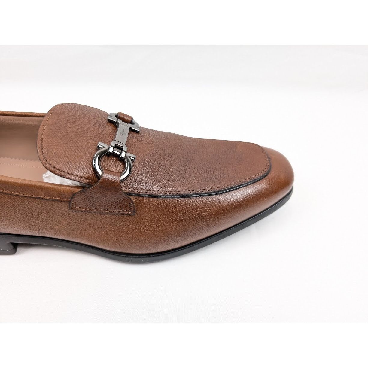 Salvatore Ferragamo o1rshd1 Radica Pebble Calf Loafers in Brown Size US 11 / EU 44 - 3 Thumbnail