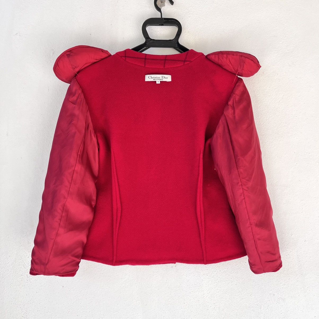 Christian Dior Monsieur Christian Dior CD Prêt-à-Porter Red Check Size S / US 4 / IT 40 - 8 Thumbnail