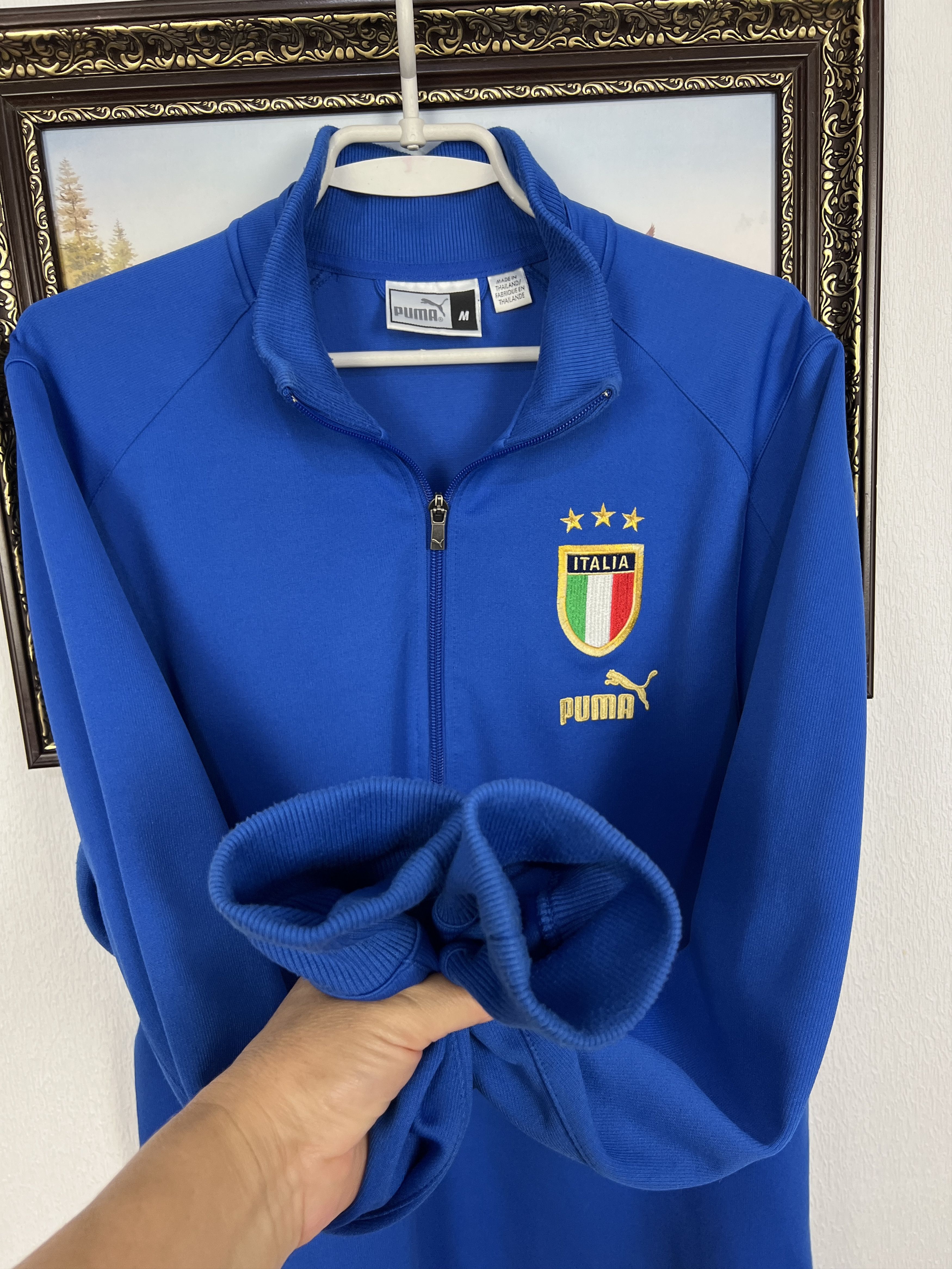 Puma Vintage 2000's Puma Italy Football Jacket Soccer Track Top Size US M / EU 48-50 / 2 - 6 Thumbnail