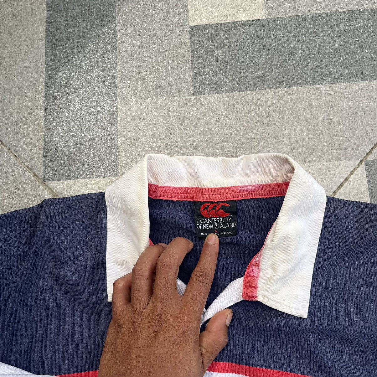 Canterbury of New Zealand × Vintage Vintage Centerburry Australia Flag Logo Rugby Shirt Size US L / EU 52-54 / 3 - 7 Thumbnail