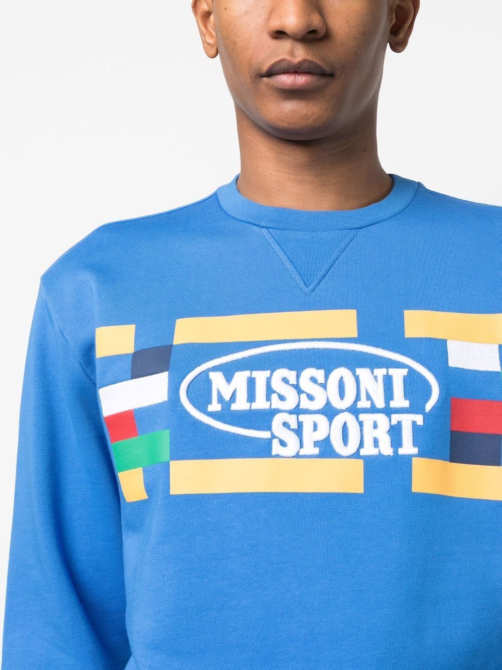 Missoni o1y0225 Logo Sweatshirt in Blue Size US XS / EU 42 / 0 - 2 Thumbnail