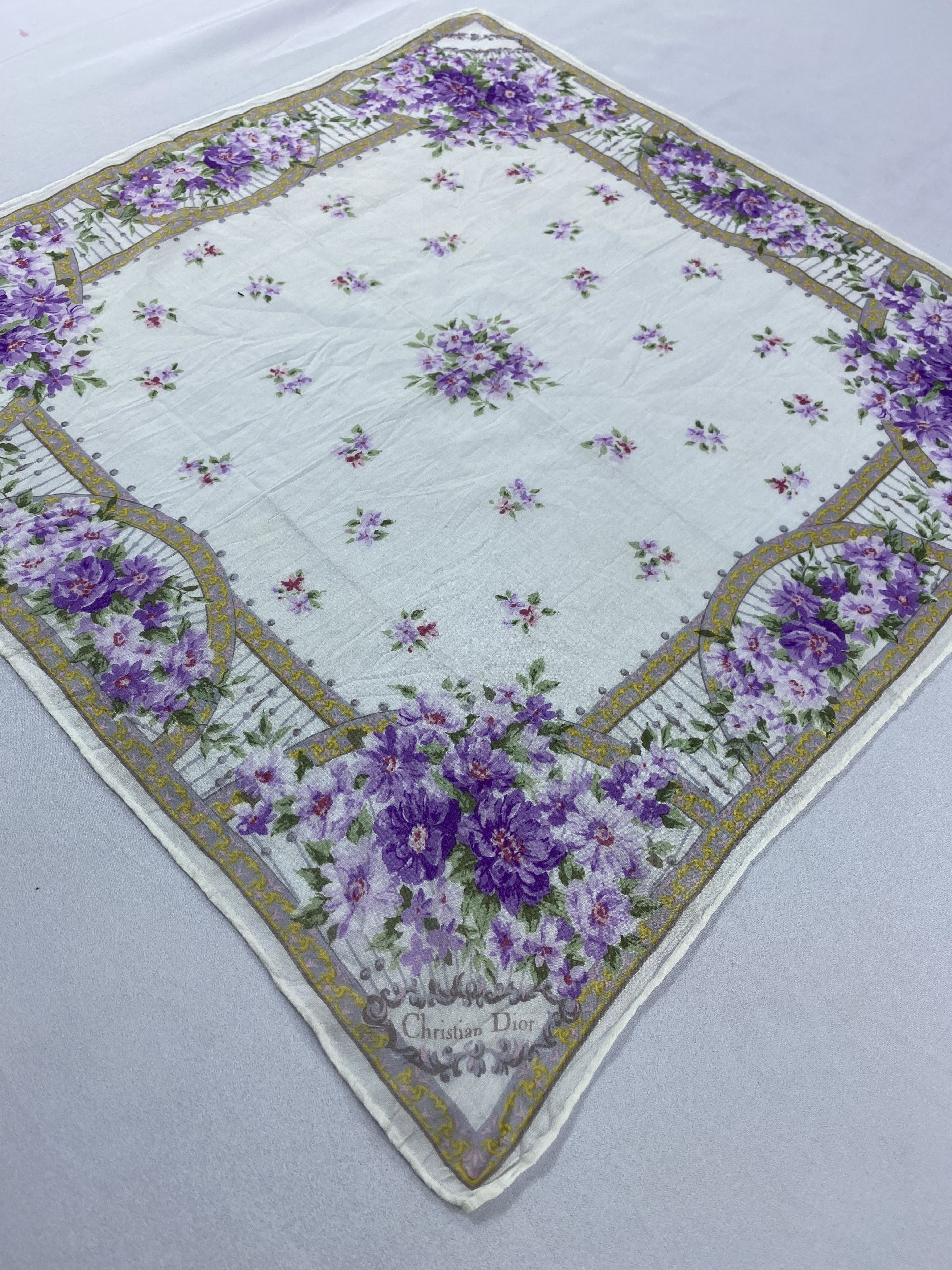 Vintage Christian Dior Handkerchief / Bandana / Neckerchief Size ONE SIZE - 4 Thumbnail