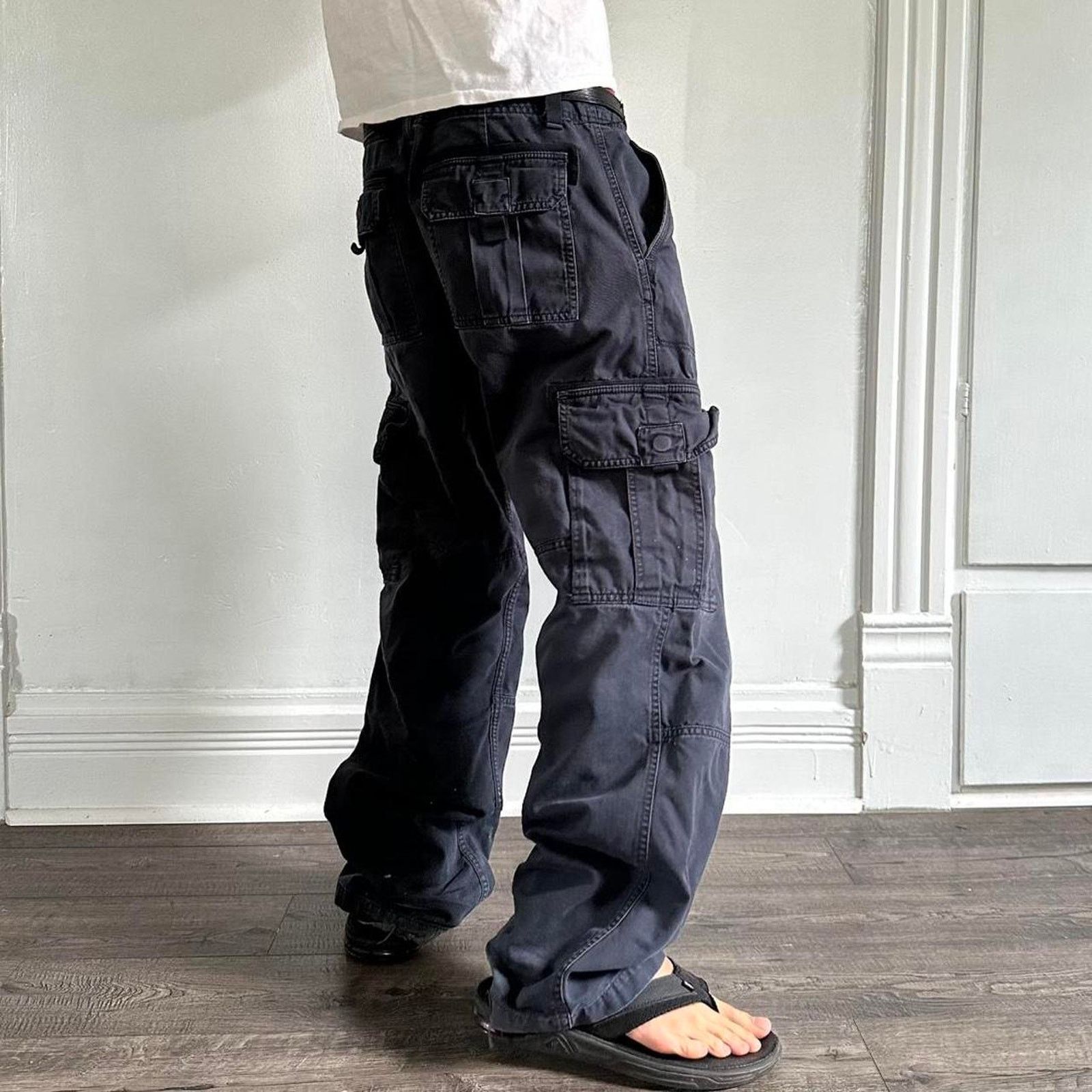 Old Navy × Vintage Vintage Y2K Cotton Baggy Old Navy Cargo Utility Pant Size US 35 - 3 Thumbnail