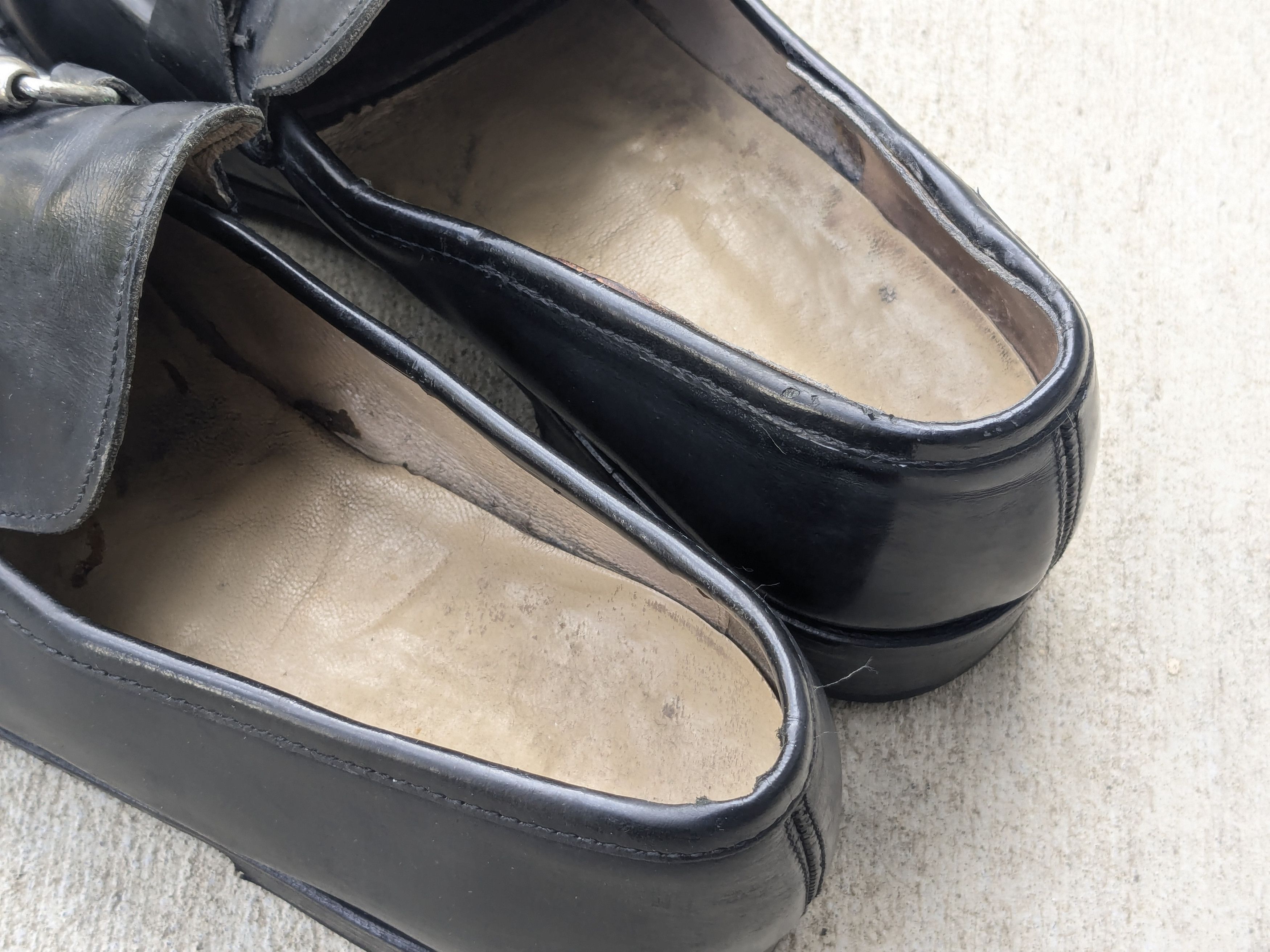 Gucci × Vintage Gucci Horsebit Loafers Black 9 D Leather Italy Slip On Size US 9 / EU 42 - 12 Thumbnail