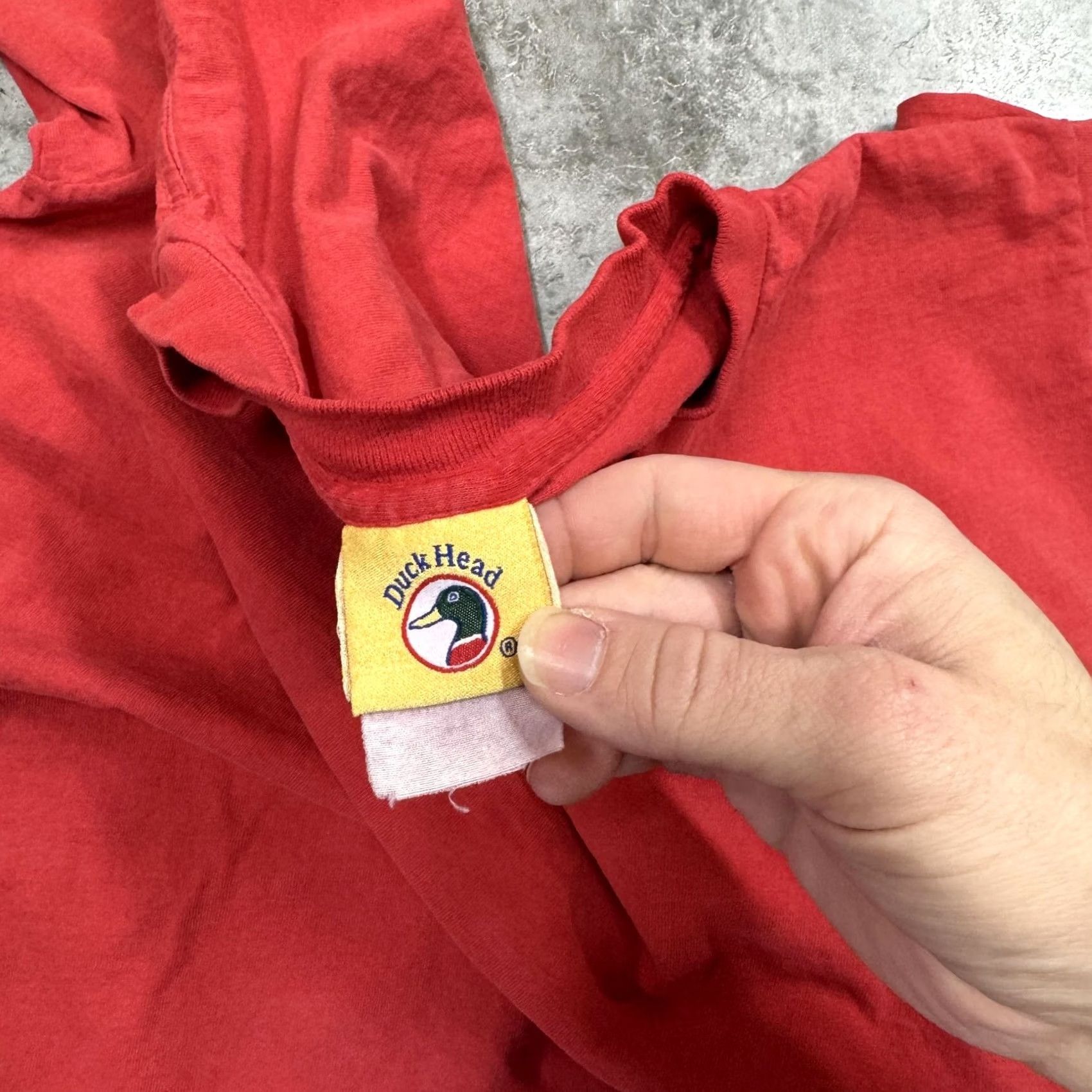 Vintage VINTAGE Duck Head Shirt Mens M Red Embroidered Tee 90s Duck Logo Crew Neck Short Sleeve Top Size US M / EU 48-50 / 2 - 3 Thumbnail