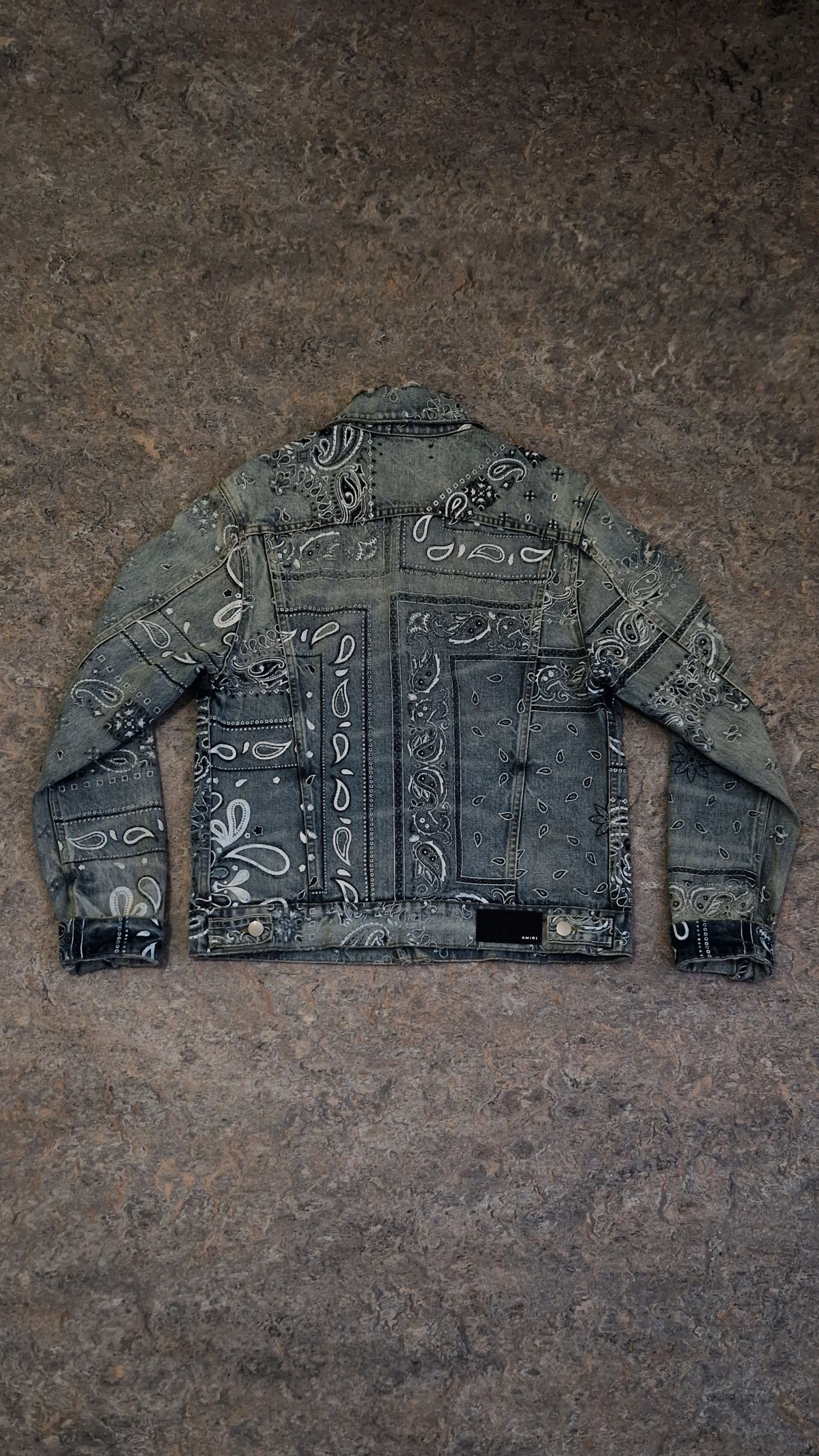 Amiri Amiri Bandana–Pattern Denim Jacket Size US L / EU 52-54 / 3 - 2 Thumbnail