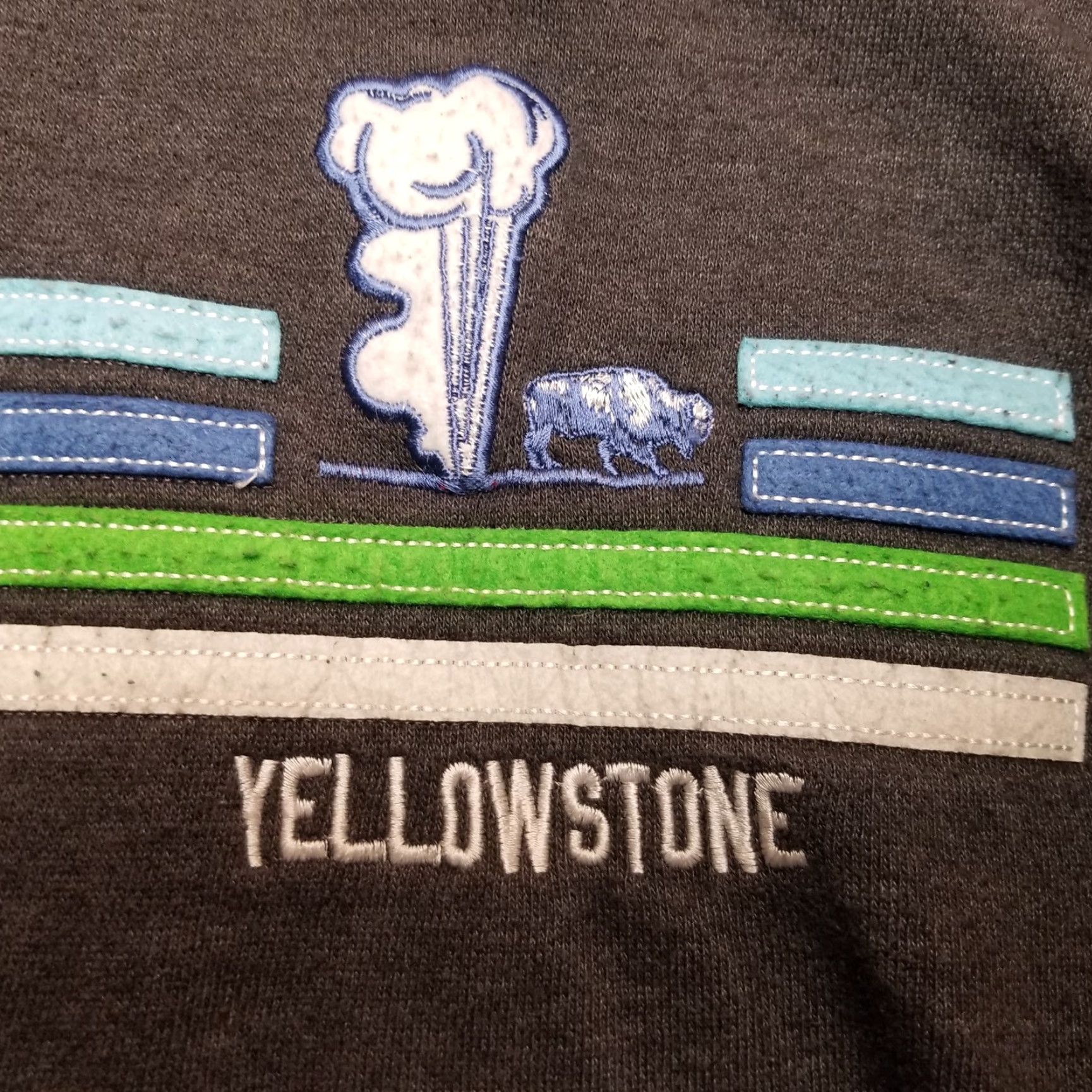 Vintage VINTAGE Yellowstone Hoodie Men S Gray Long Sleeve Hooded Montana Park Casual Size US S / EU 44-46 / 1 - 4 Thumbnail