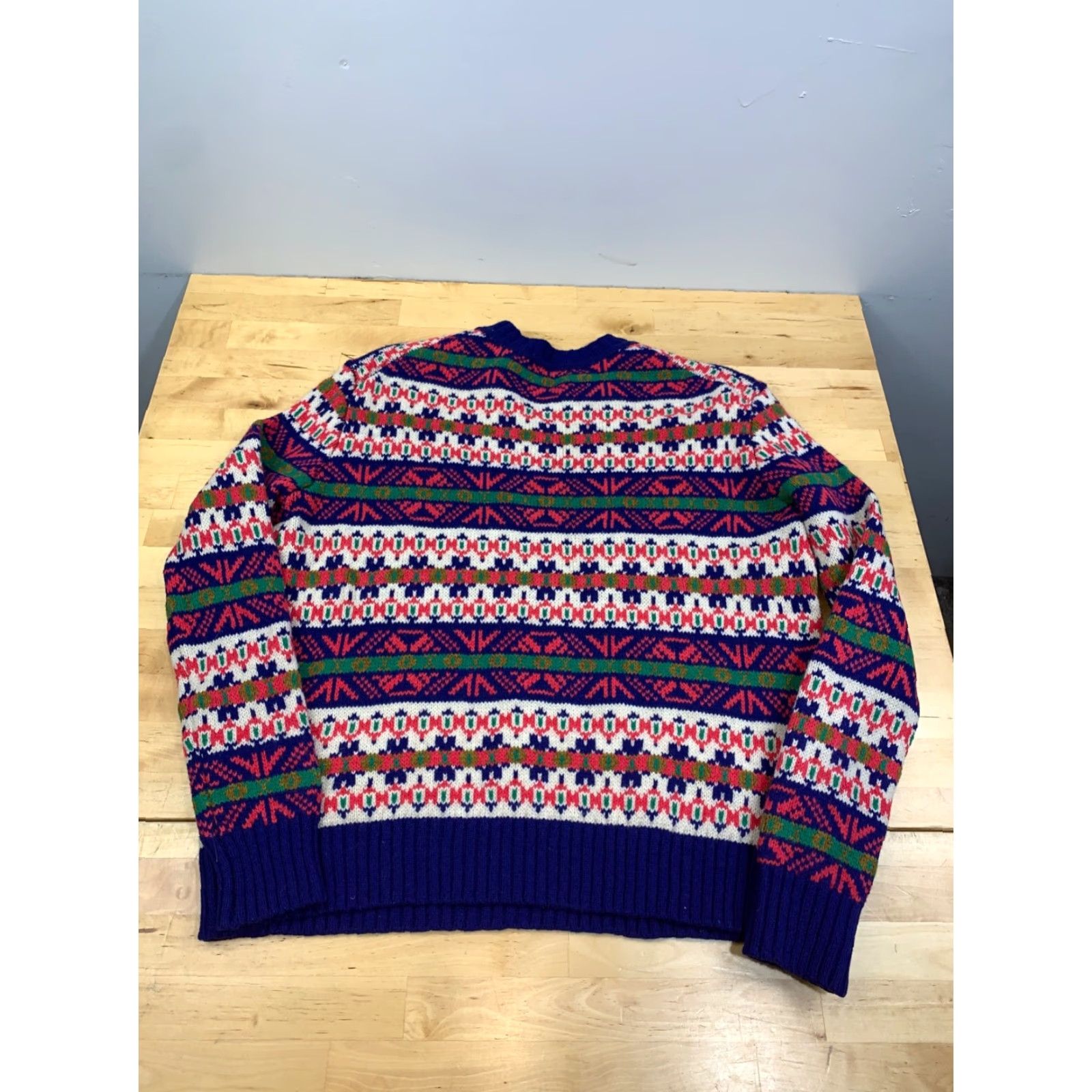 J.Crew J.CREW Sweater Womens S Long Sleeve Pullover Wool Multicolor Fair Isle Classic Preppy Casual Long Sleeve Size S / US 4 / IT 40 - 8 Thumbnail
