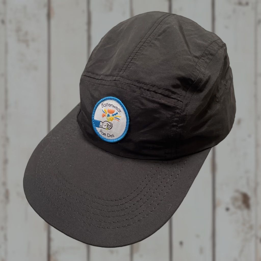 Battenwear BATTENWEAR x Park Deli 5 Panel Skateboarding Camp Cap Made In USA Unisex Adults One Size Black USA Streetwear Heritage Cap Mens Womens Size US M / EU 48-50 / 2 - 1 Thumbnail