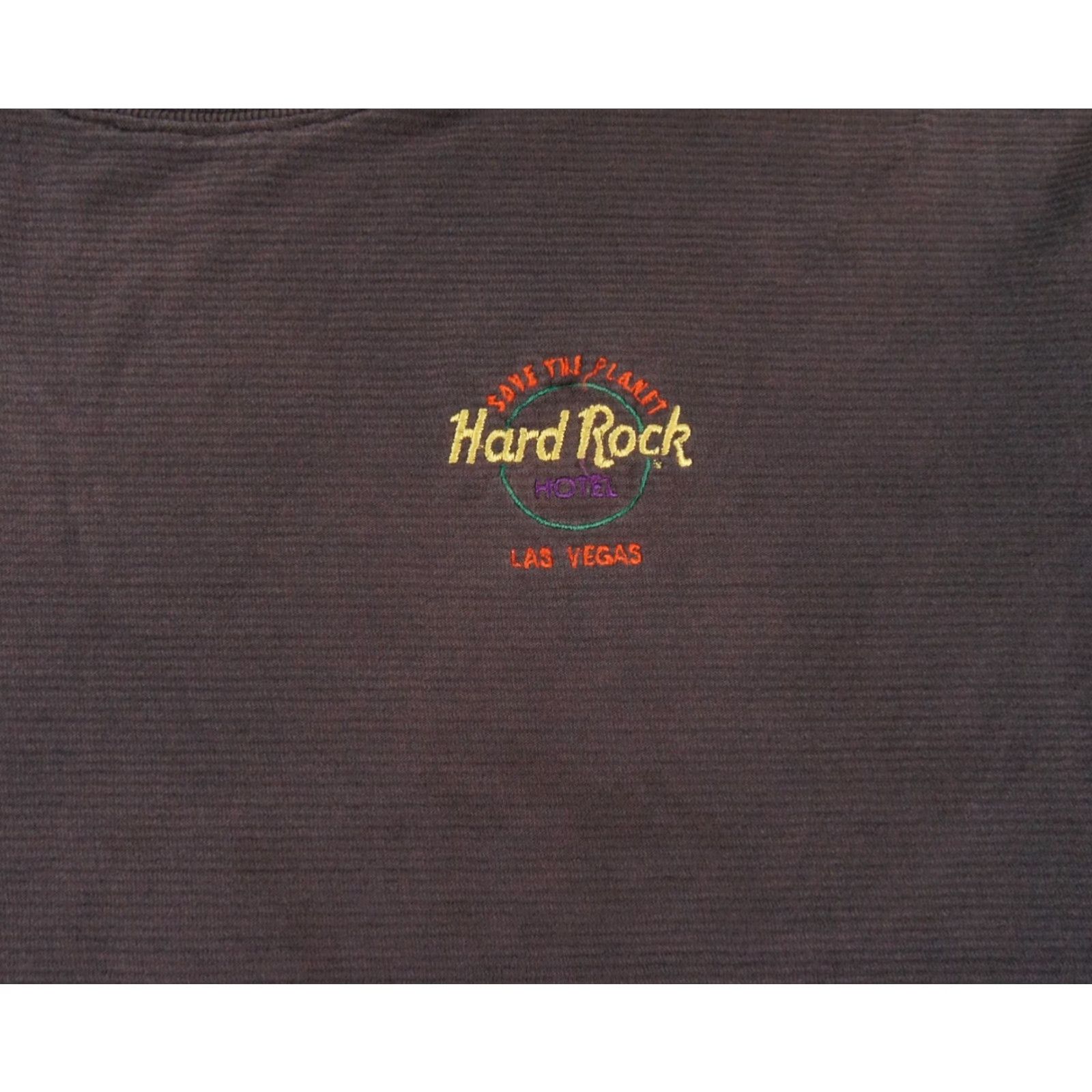 Hard Rock Cafe VINTAGE Hard Rock Shirt Men M Black 90s Crewneck T-Shirt, Embroidered Logo, Las Vegas, Cotton, Short Sleeve Size US M / EU 48-50 / 2 - 2 Thumbnail