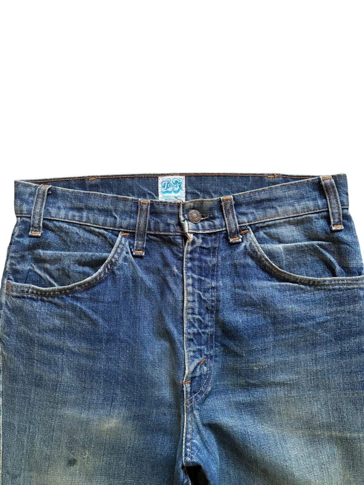 Levi's Vintage 80s Levis Orange Tab Flare Jeans Button #16 Size US 31 - 4 Thumbnail