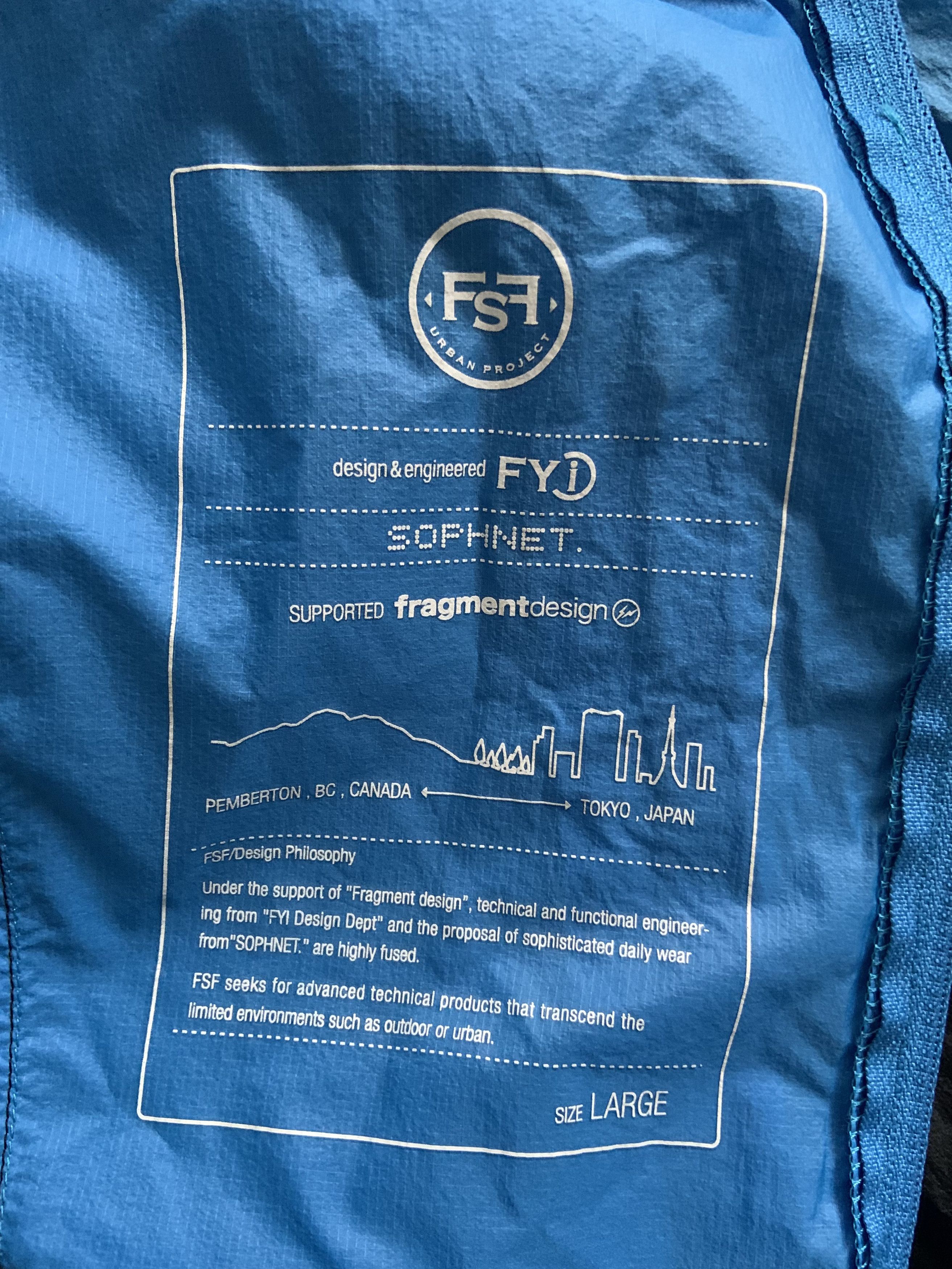 Sophnet. FSF Urban Project Windbreaker Size US L / EU 52-54 / 3 - 3 Thumbnail