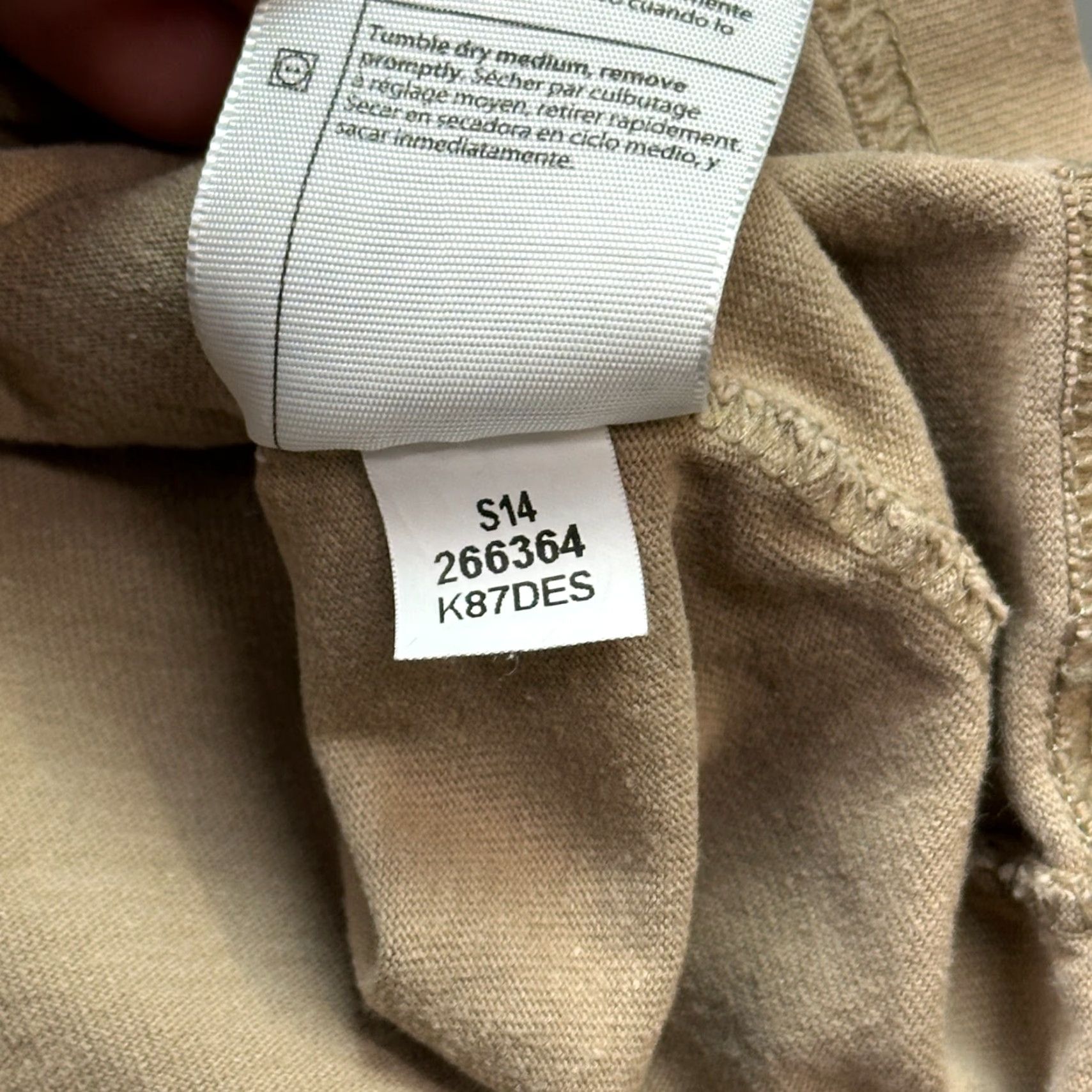 Carhartt Carhartt Shirt Mens XL Desert Tan Original Fit Pocket Tee Work Wear Size US XL / EU 56 / 4 - 4 Thumbnail