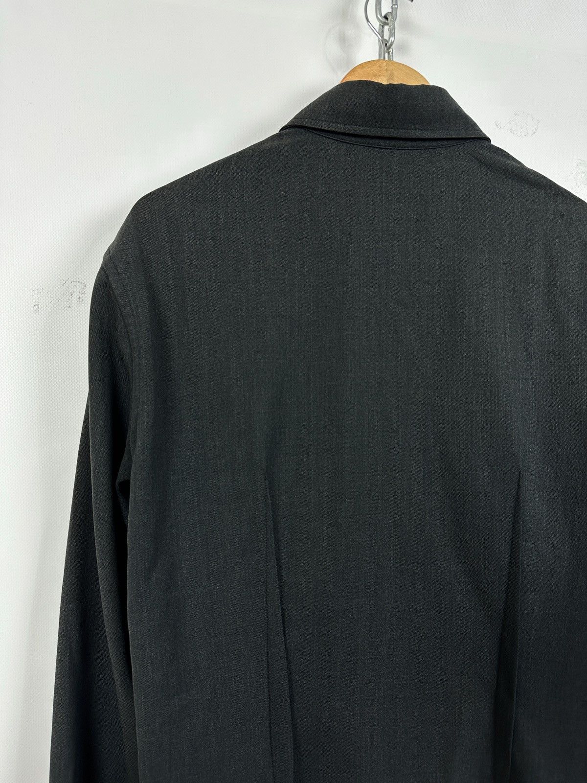 Prada Vintage Prada Technical Zip/Button Wool Shirt Size US L / EU 52-54 / 3 - 15 Thumbnail