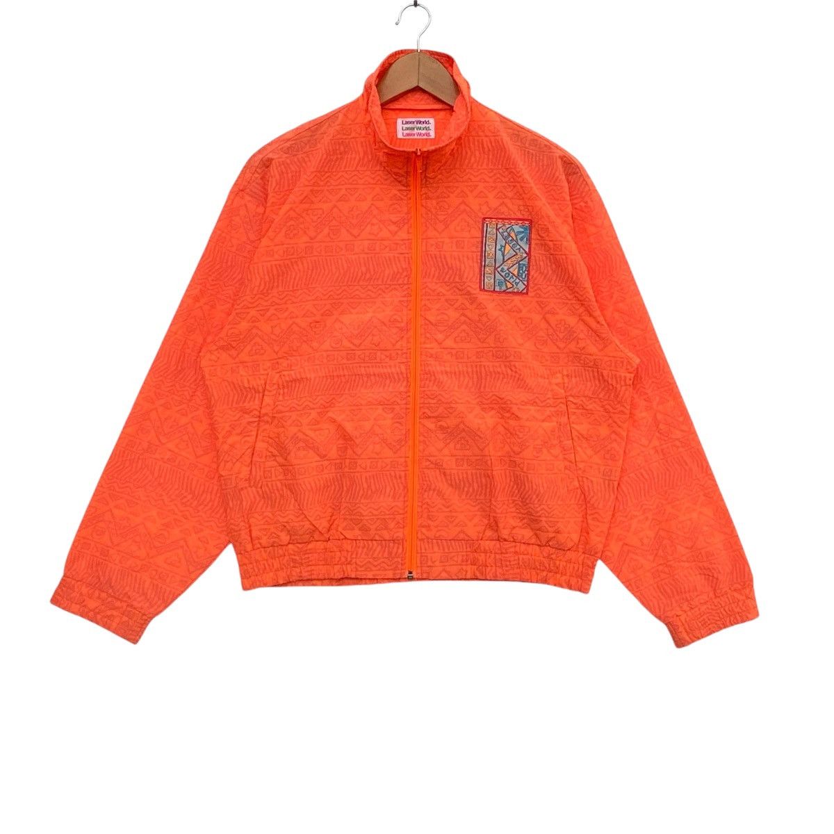 Mizuno Vintage 90s Lazer World Fullprint by Mizuno Light Jacket | M Size US M / EU 48-50 / 2 - 1 Thumbnail
