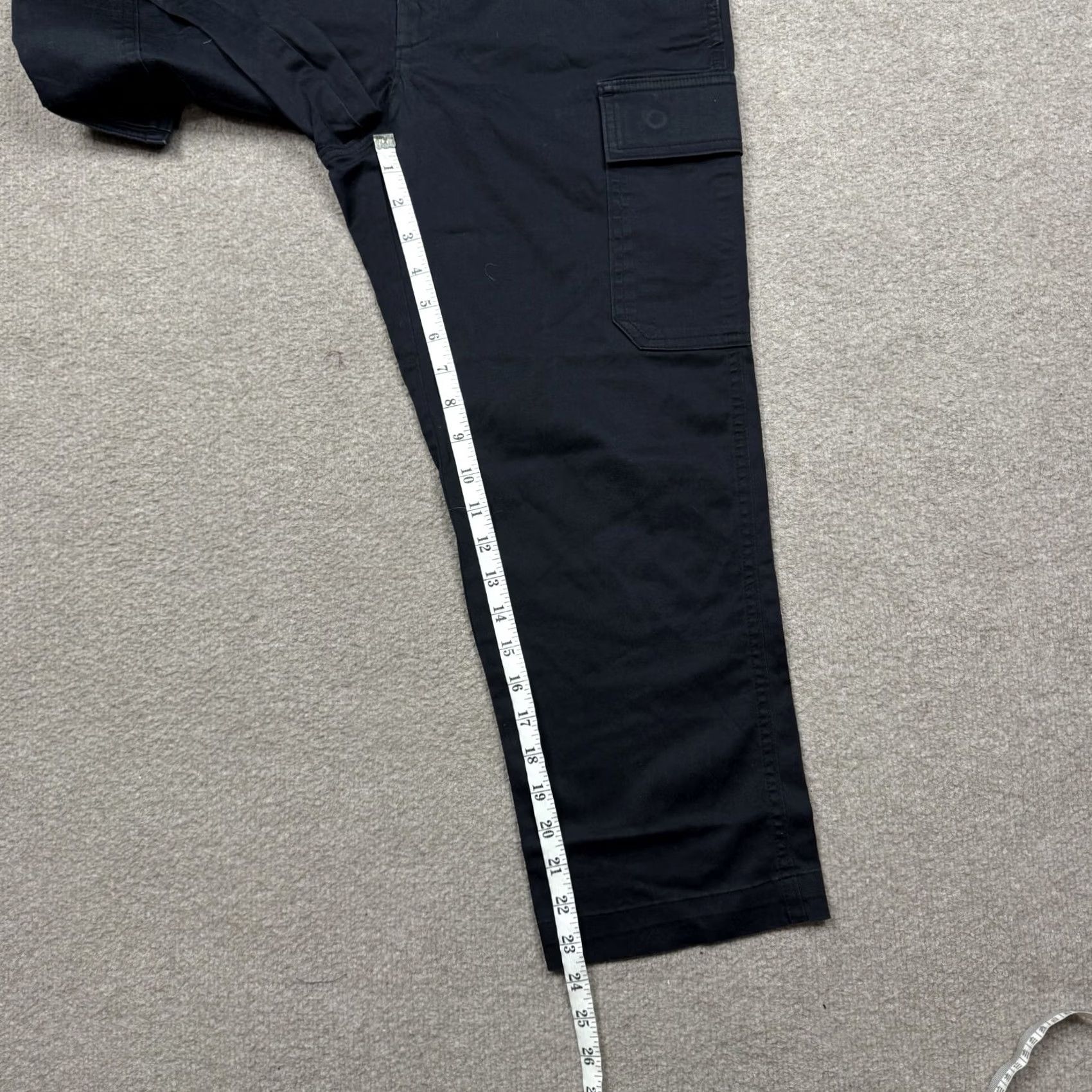 Banana Republic VINTAGE Banana Republic Capri Pants Women's 8 Black Cotton Spandex Stretch Wide-Leg Casual Capris Ladies Mens? Size 30" / US 8 / IT 44 - 4 Thumbnail