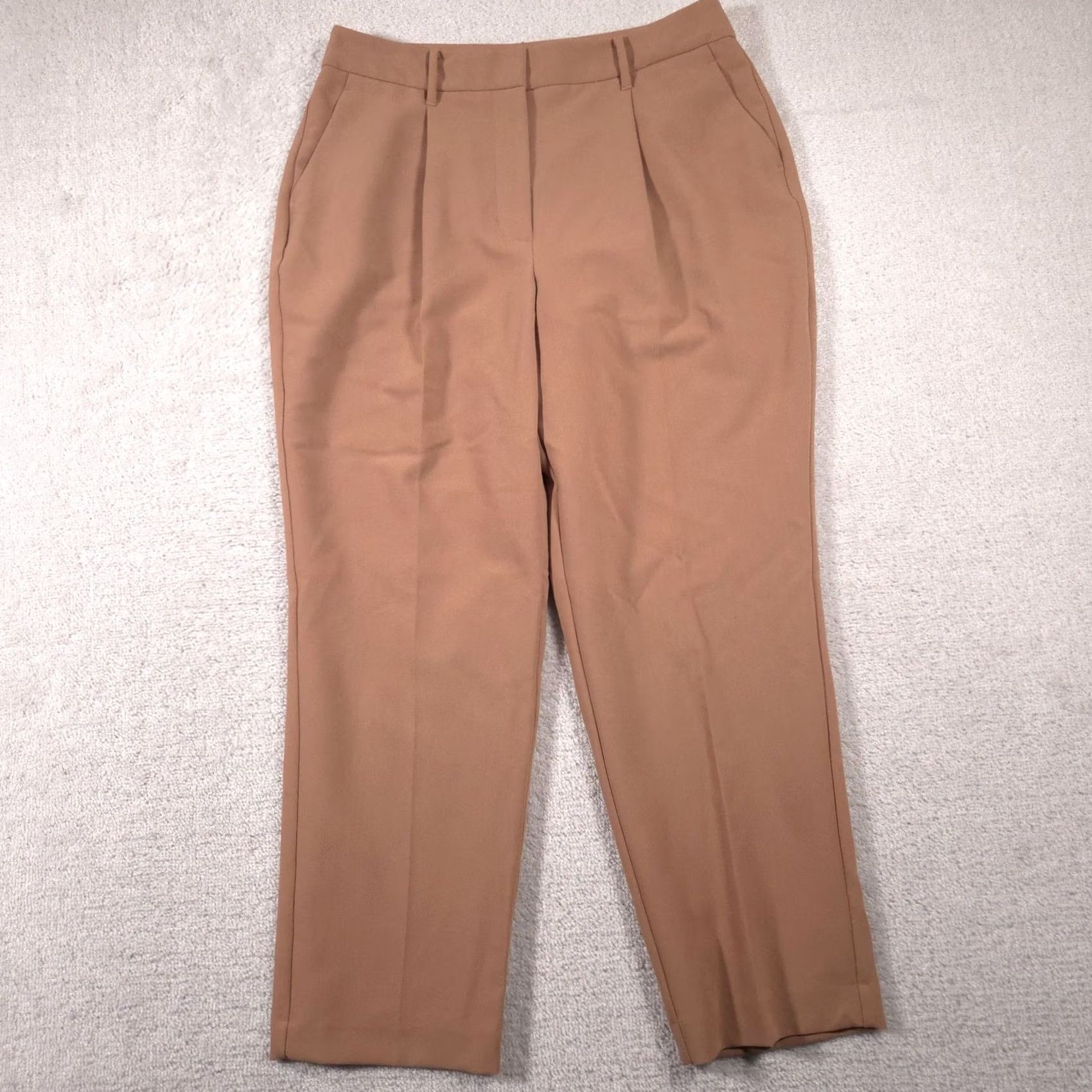 Nine West Nine West Pants Womens 14 Tan Straight Leg Dress Trousers Slacks Stretch Work Size 36" / US 14 / IT 50 - 2 Thumbnail