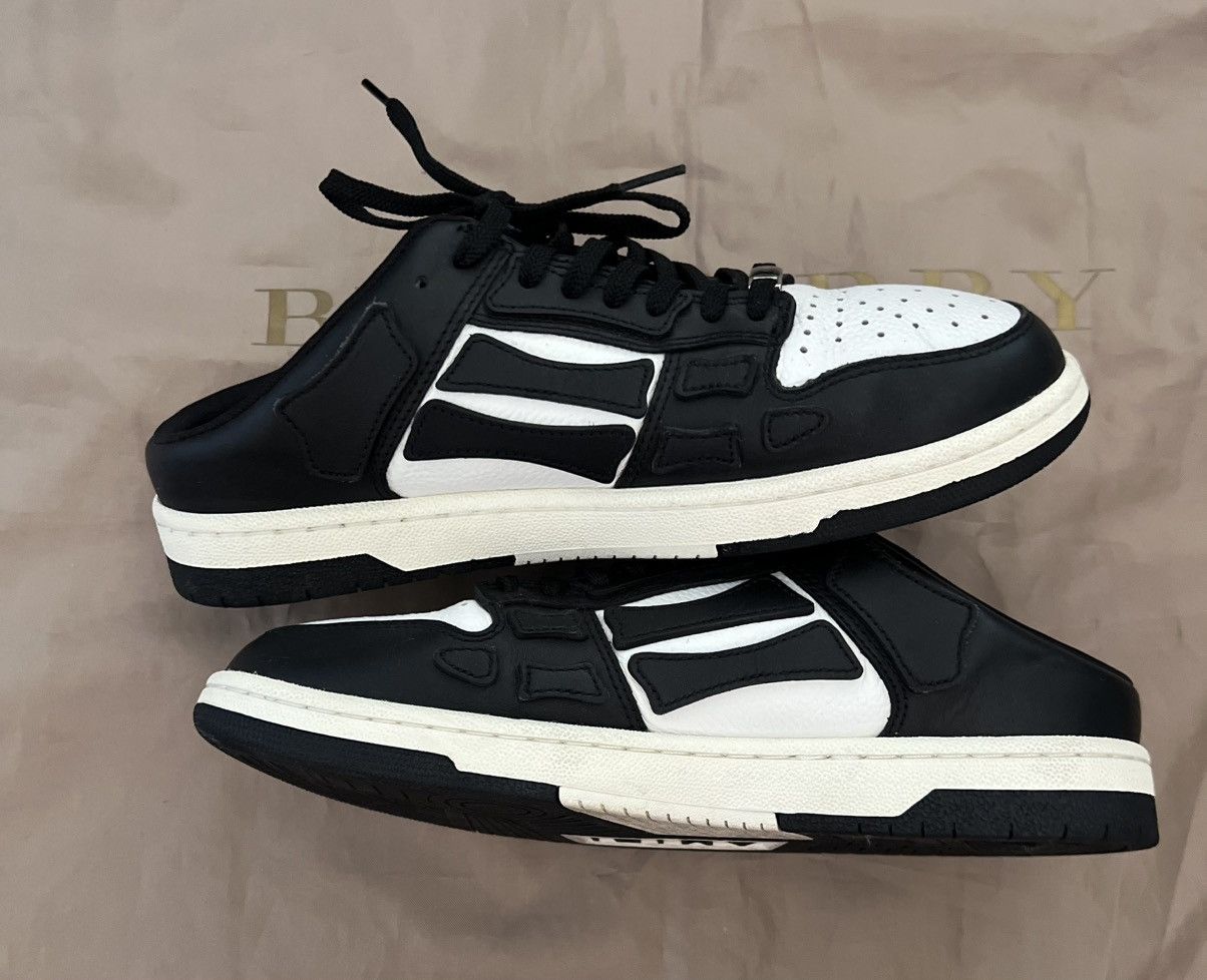 Amiri AMIRI Black & White Skel Top Mules size 10 Size US 10 / EU 43 - 5 Thumbnail