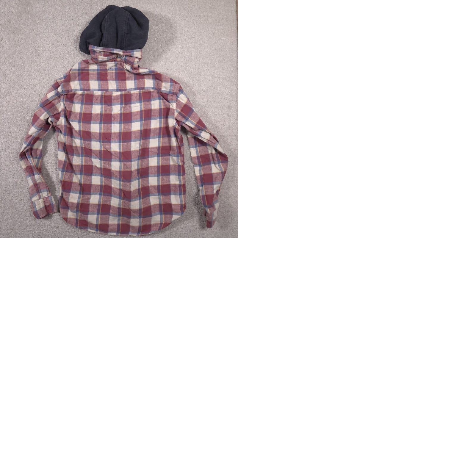 American Eagle Outfitters VINTAGE American Eagle Shirt Mens Medium Red Plaid Hooded Flannel Button Down Casual Size US M / EU 48-50 / 2 - 9 Thumbnail