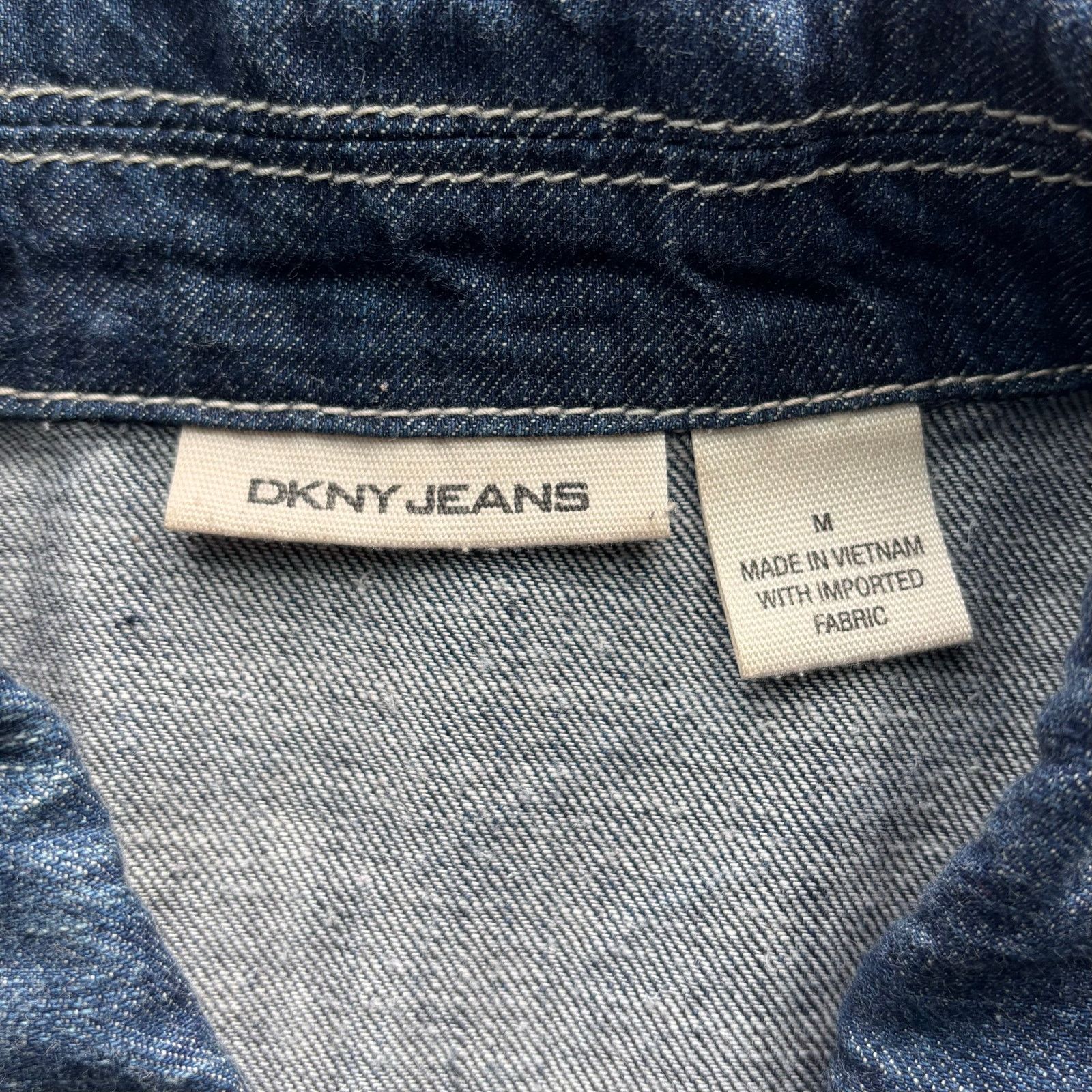 Other DKNY Jeans Blue Denim Jacket Size Medium Size M / US 6-8 / IT 42-44 - 7 Thumbnail