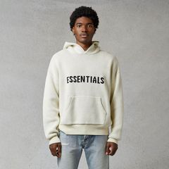 NEW Fear of God Essentials Core Stretch Limo Black Hoodie SS22 Size Large  (L)