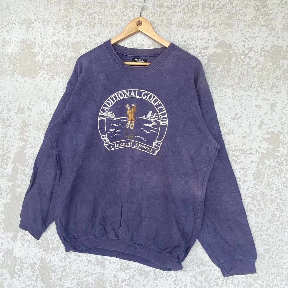 Other Vintage Golf Club Big Printed Crewneck Sweatshirt Blue SizeL Size US L / EU 52-54 / 3 - 2 Thumbnail