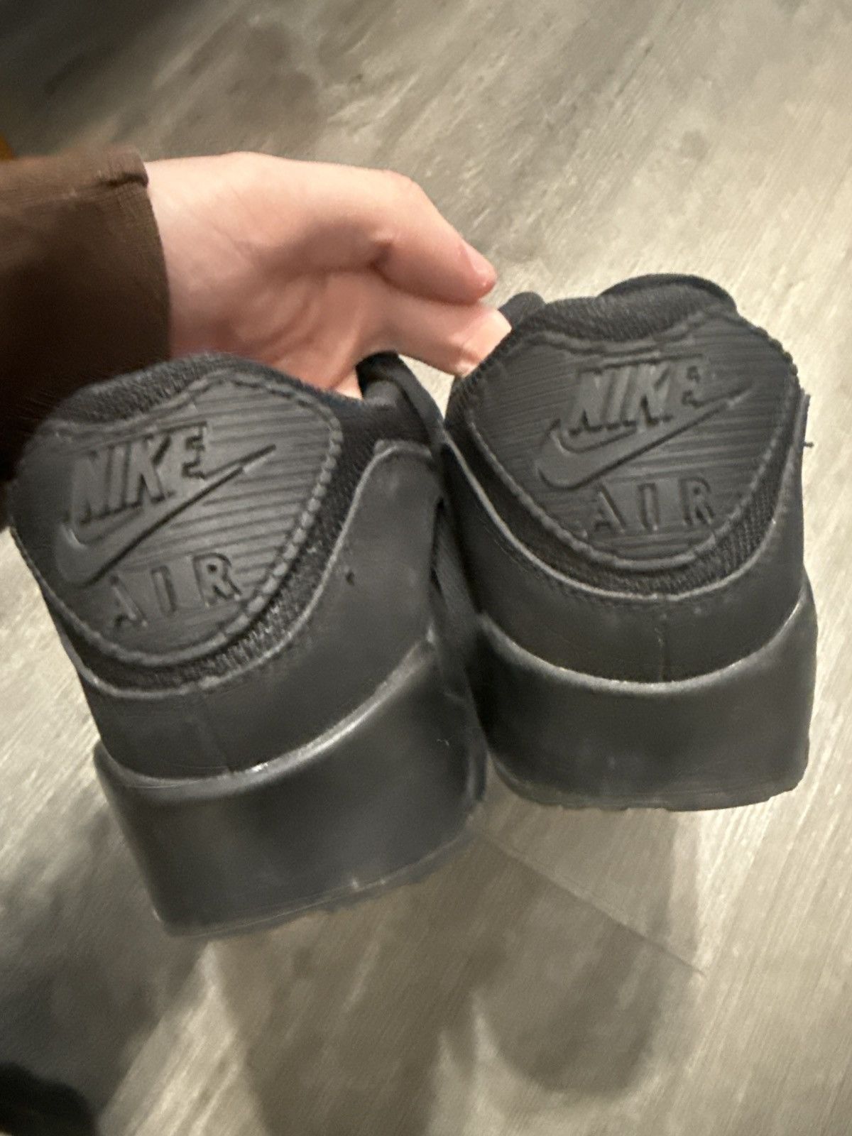 Nike Nike airmax 90 all black Size US 9.5 / EU 42-43 - 6 Thumbnail