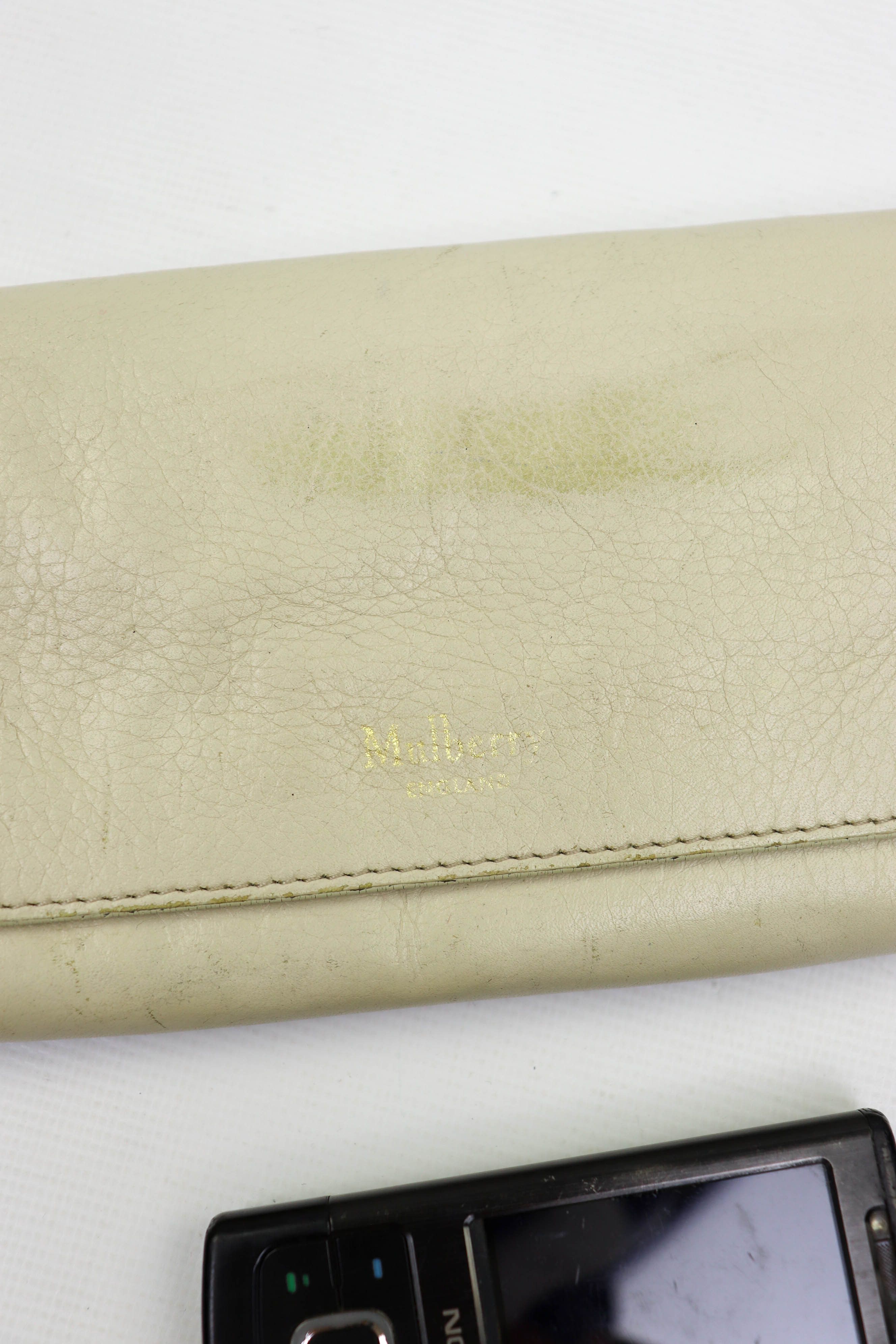 Mulberry Mulberry England WU1 Cream White Real Leather Wallet Size ONE SIZE - 7 Thumbnail