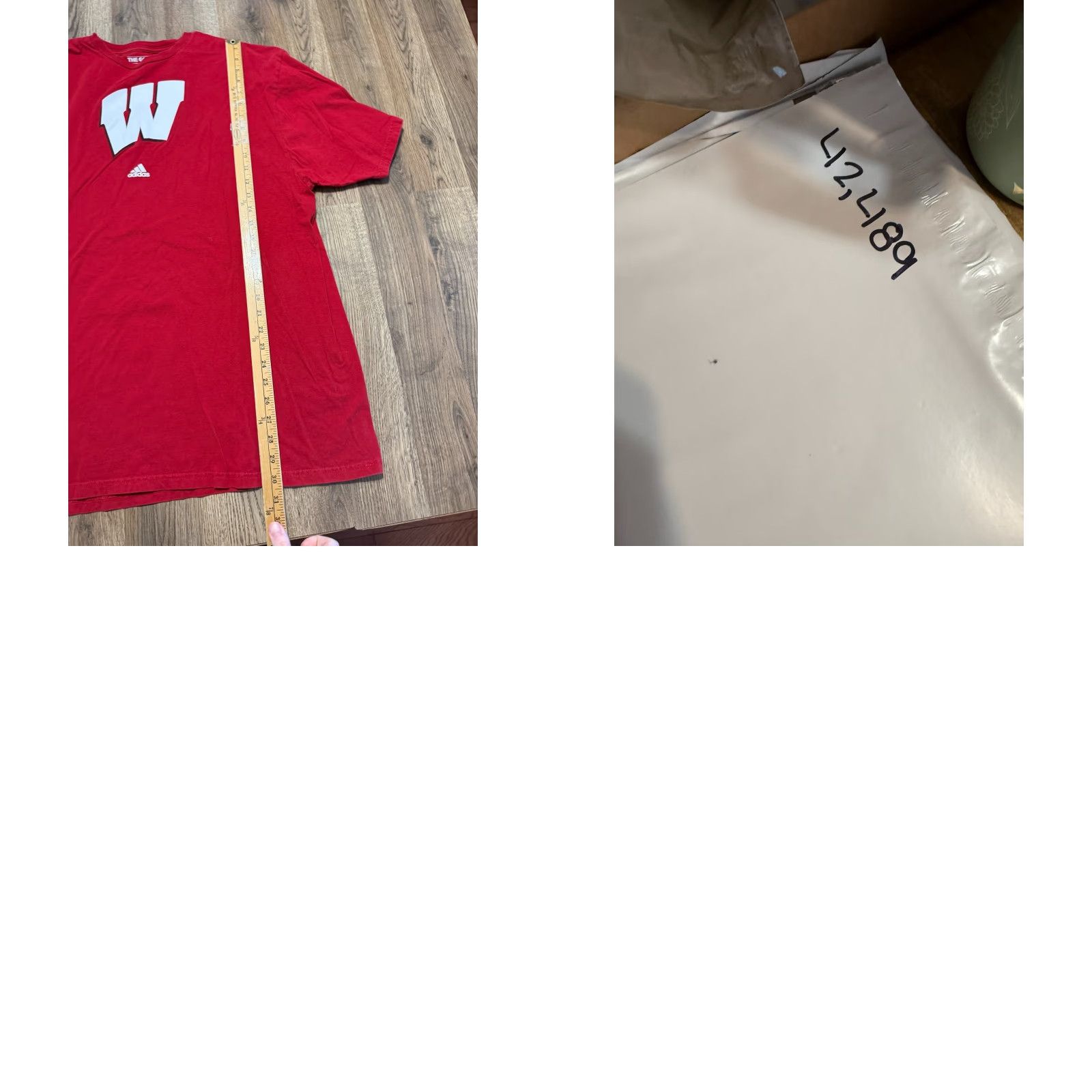 Adidas Adidas Shirts Men's 2XL Red White T-Shirt Short Sleeve Wisconsin Badgers Size US XXL / EU 58 / 5 - 8 Thumbnail