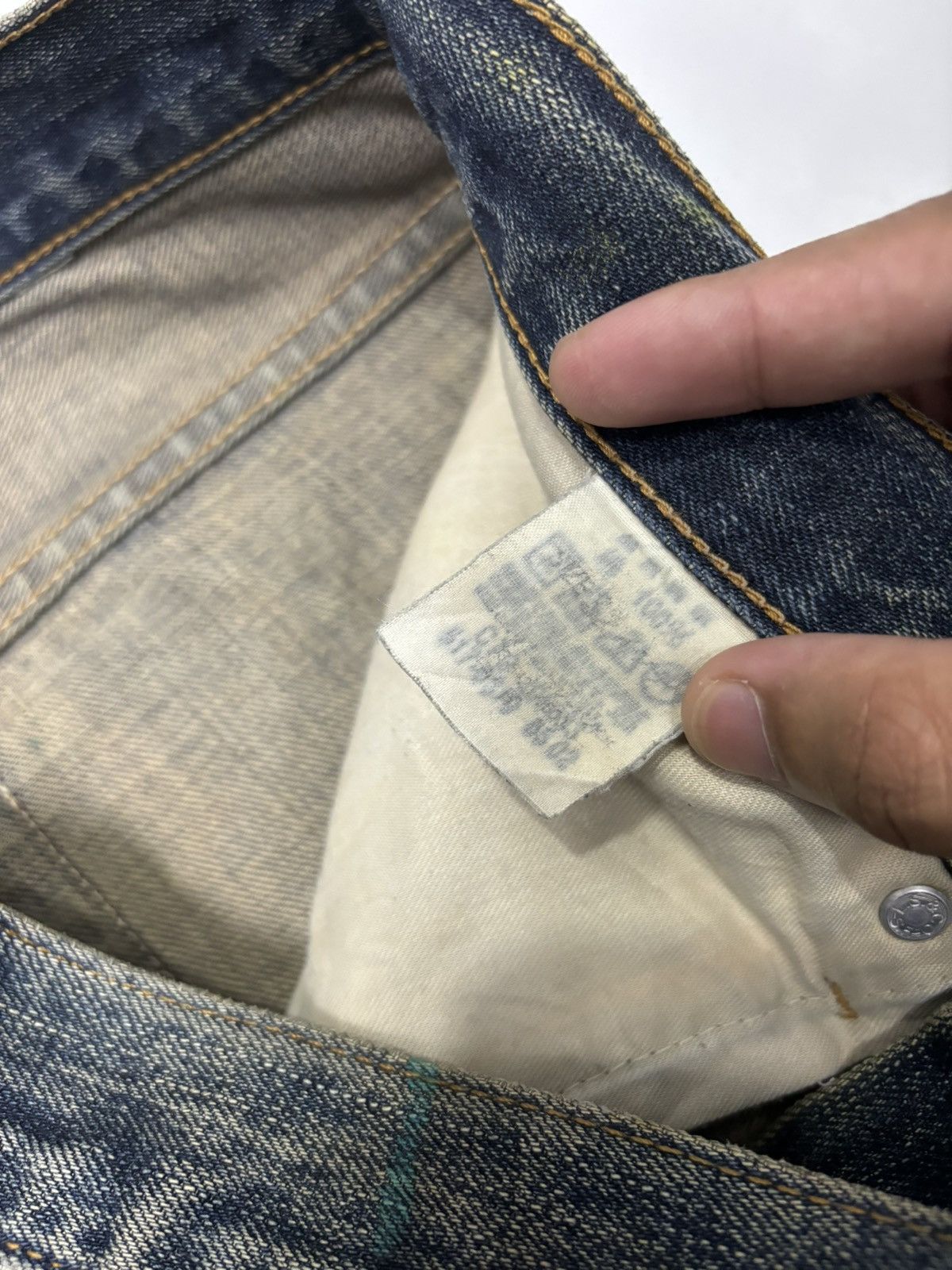 If Six Was Nine × Levi's 🔥VTG LEVIS 517 FLARE RUSTY DISTRESSED DENIM FLARED JEANS Size US 32 / EU 48 - 12 Thumbnail