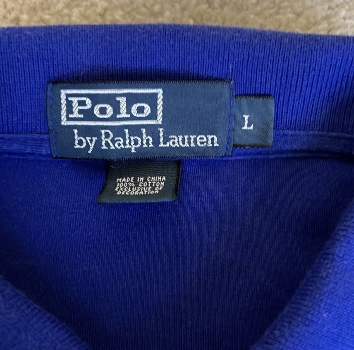 Polo Ralph Lauren Polo Ralph Lauren Blue Long Sleeve Polo Size US L / EU 52-54 / 3 - 5 Thumbnail