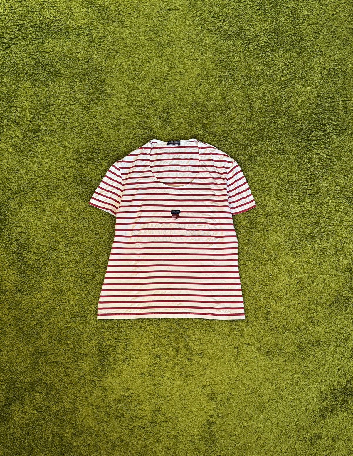 A$AP Rocky × Saint James × Vintage Saint James ASAP Rocky style centre logo striped t-shirt Y2K Size M / US 6-8 / IT 42-44 - 1 Thumbnail