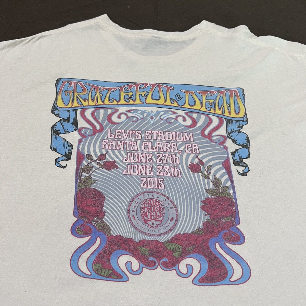 Band Tees × Grateful Dead × Tultex 2015 Grateful Dead Tour Promo Tee 2XL Oversized Skull Size US XXL / EU 58 / 5 - 10 Thumbnail