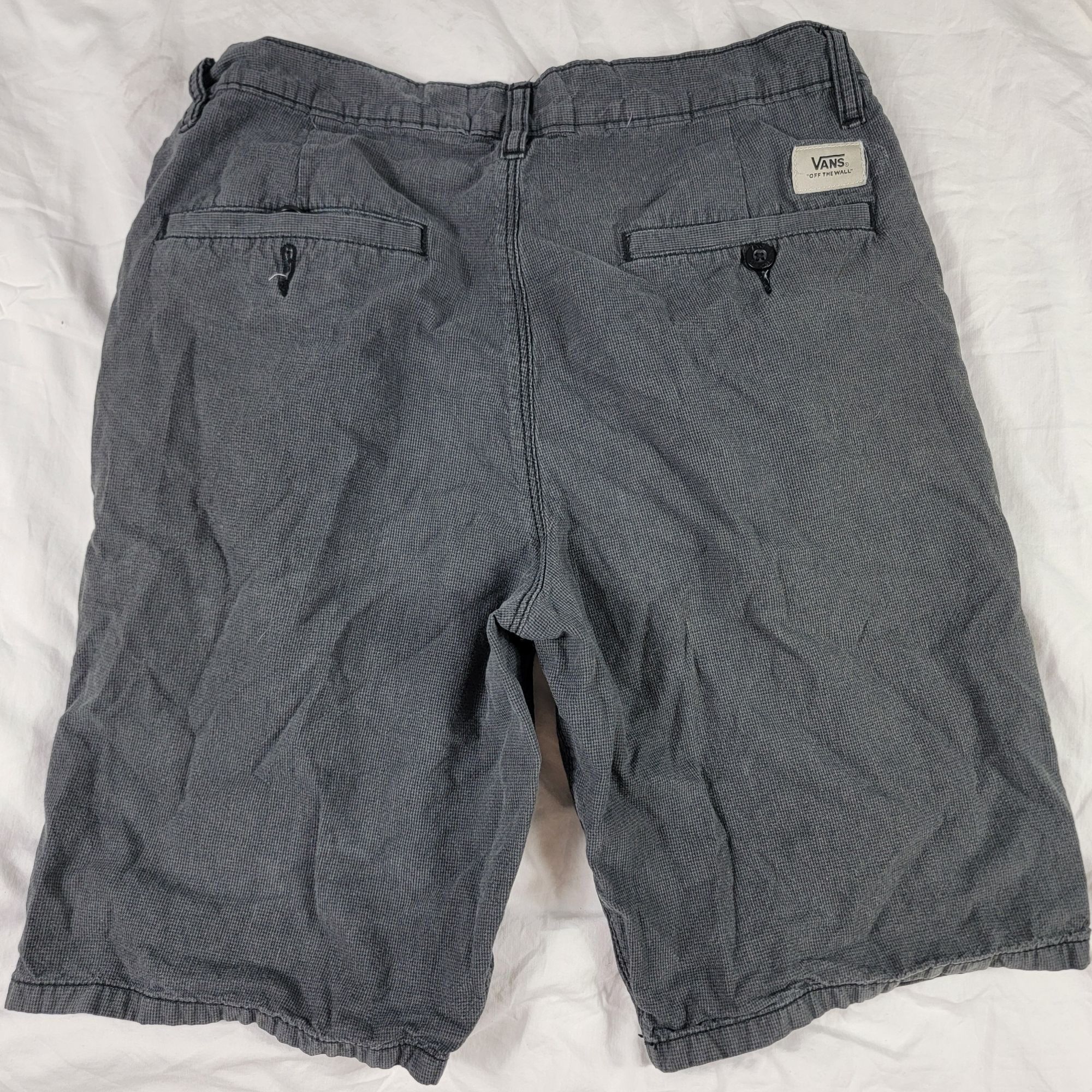 Vans Vans Mens Size 30 Gray Casual Shorts Outdoors Summer Beach H Size US 30 / EU 46 - 2 Thumbnail