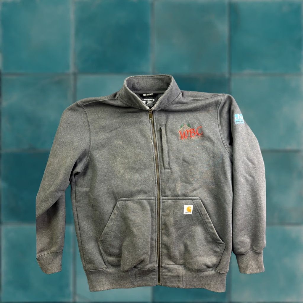 Carhartt Carhartt Sweatshirt Mens L Gray Zip Full Zip Fleece Rain Defender Heavyweight Pockets Size US L / EU 52-54 / 3 - 1 Thumbnail