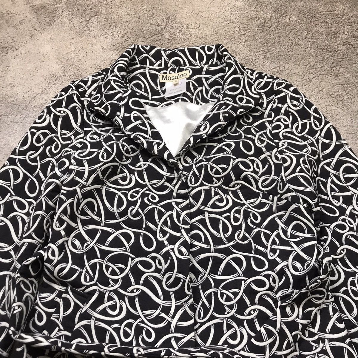 Vintage Vintage Y2K All Over Print Trench Coat Avant Garde Streetwea Size M / US 6-8 / IT 42-44 - 3 Thumbnail