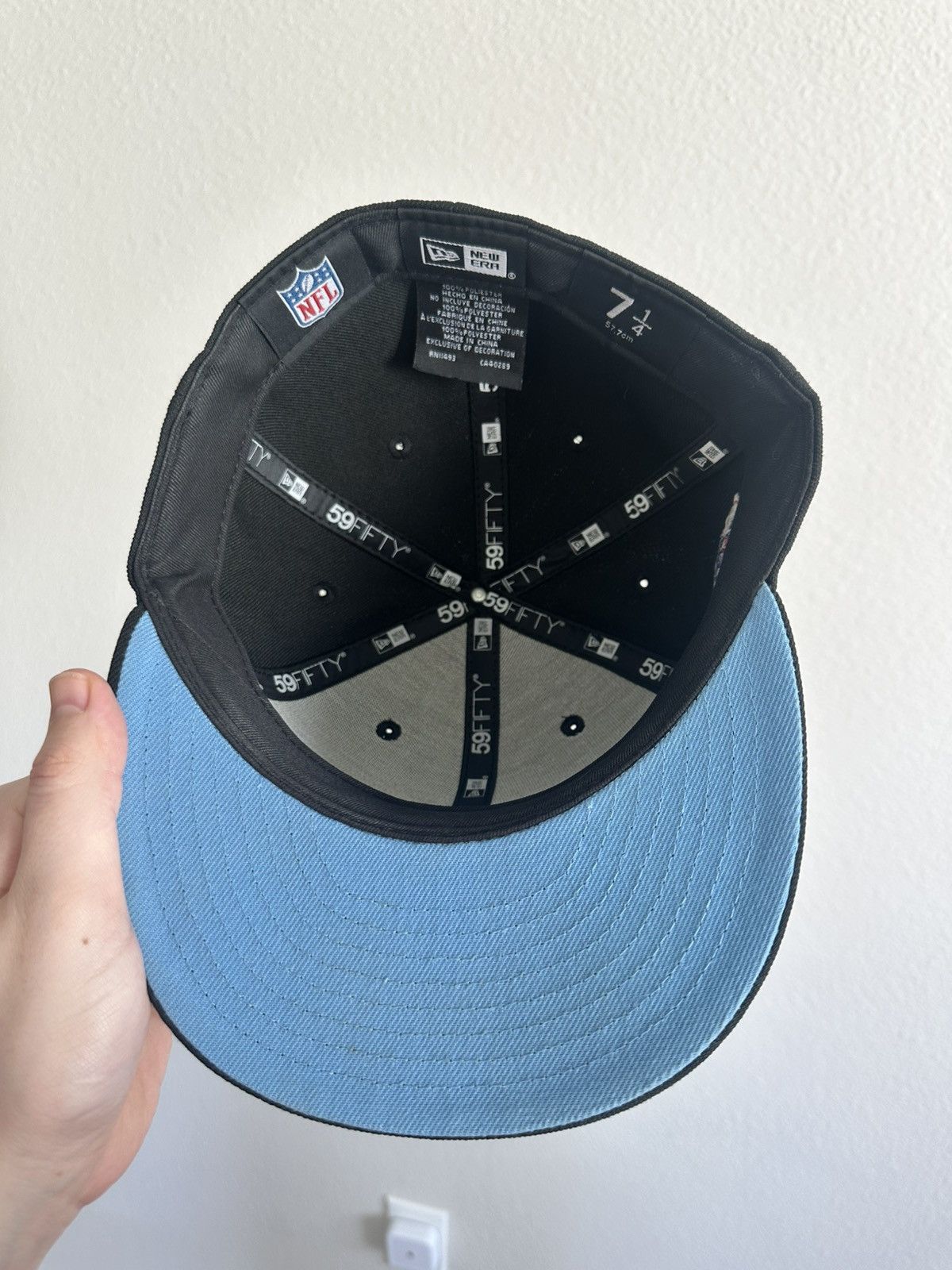 New Era Houston Oilers Fitted Hat w/ Pro Bowl Patch (Size 7 1/4) Size ONE SIZE - 3 Thumbnail